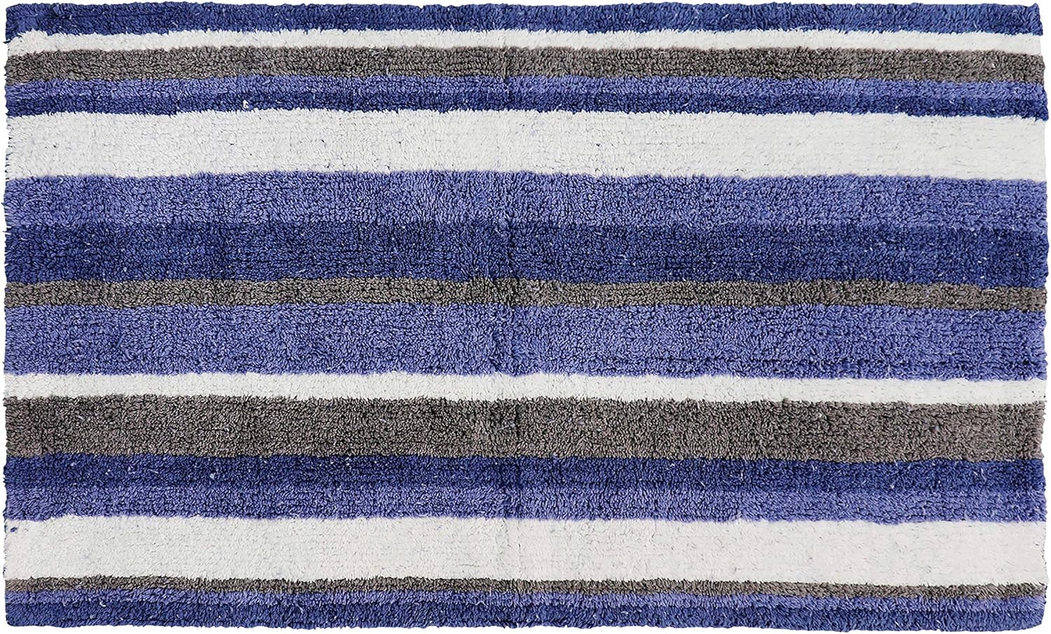 Better Trends Elixir Collection is Ultra Soft, Plush and Absorbent Tufted Bath Mat Rug 100 Percent Cotton in Vibrant Colors, 24" x 40" Rectangle, Blue