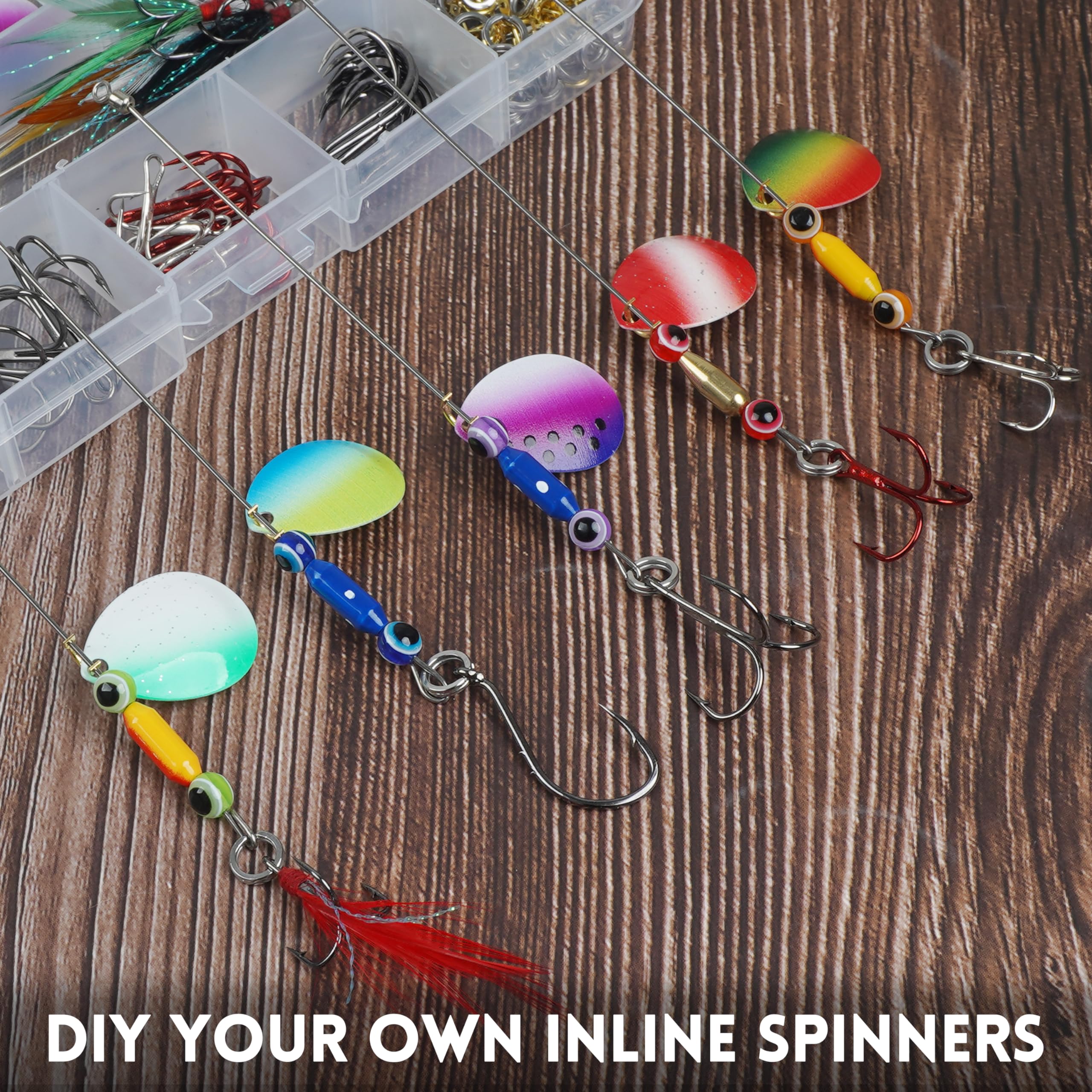 diy fishing lures with beads 250Pcs Lure Making Kit Spinner Making Kit Inline Spinner Baits Accessories Spinner Blades Clevis Crawler Sinkers Hooks Fishing Tackle Gift for Men, Spinners & Spinnerbaits Daiwa Certate | eBay Size::REVRLT3000-C 1080B