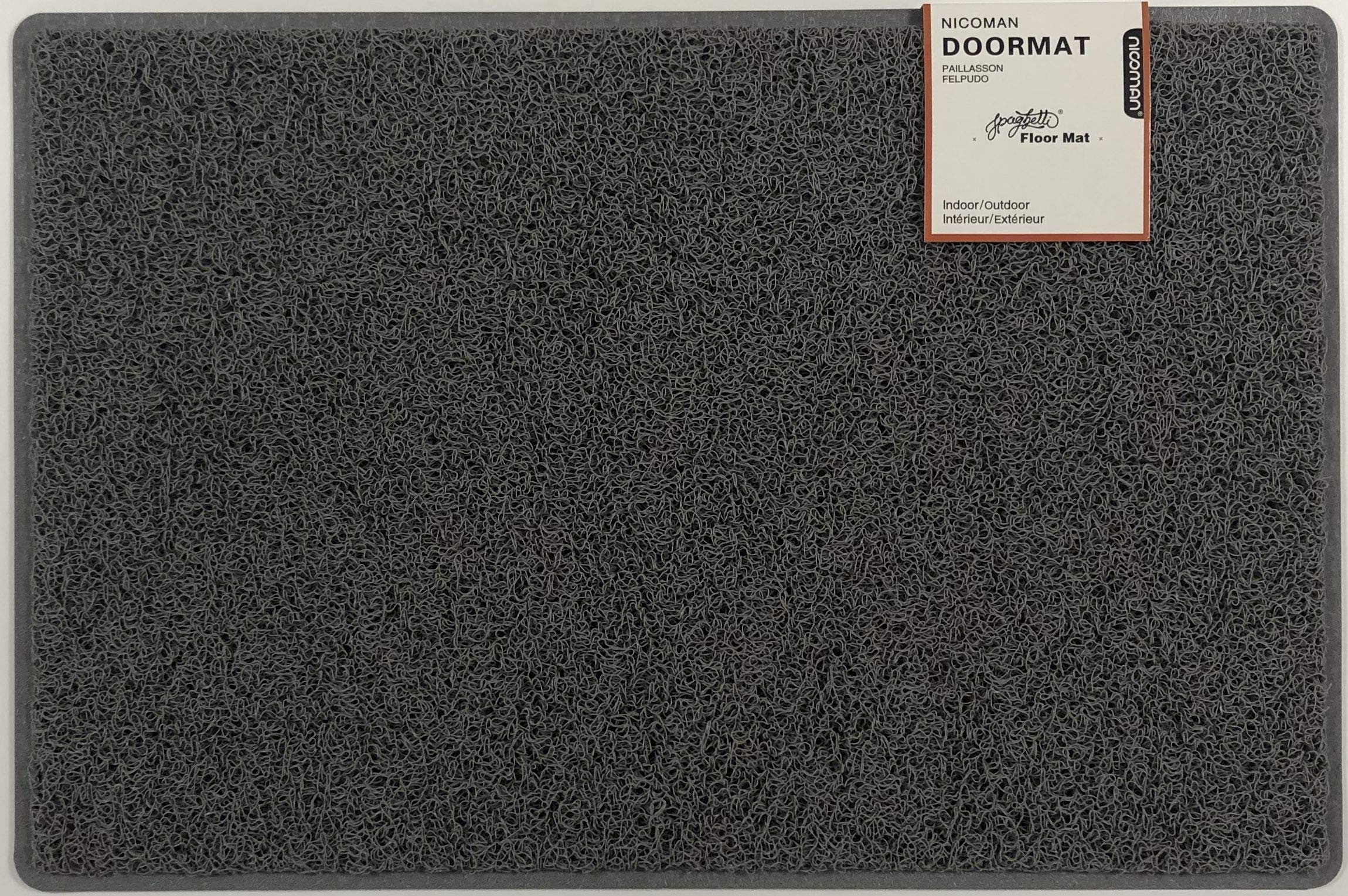 Nicoman Dirt-Trapper Barrier Door Mat Heavy Duty Outdoor Indoor Floor Matt(60x40cm,Grey)