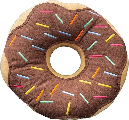 Miniatura 2 de MABEL HOME Almohada decorativa de 14 pulgadas, dona, impresión digital 3D, cómoda, suave, divertida, con forma de comida, cojín de asiento para