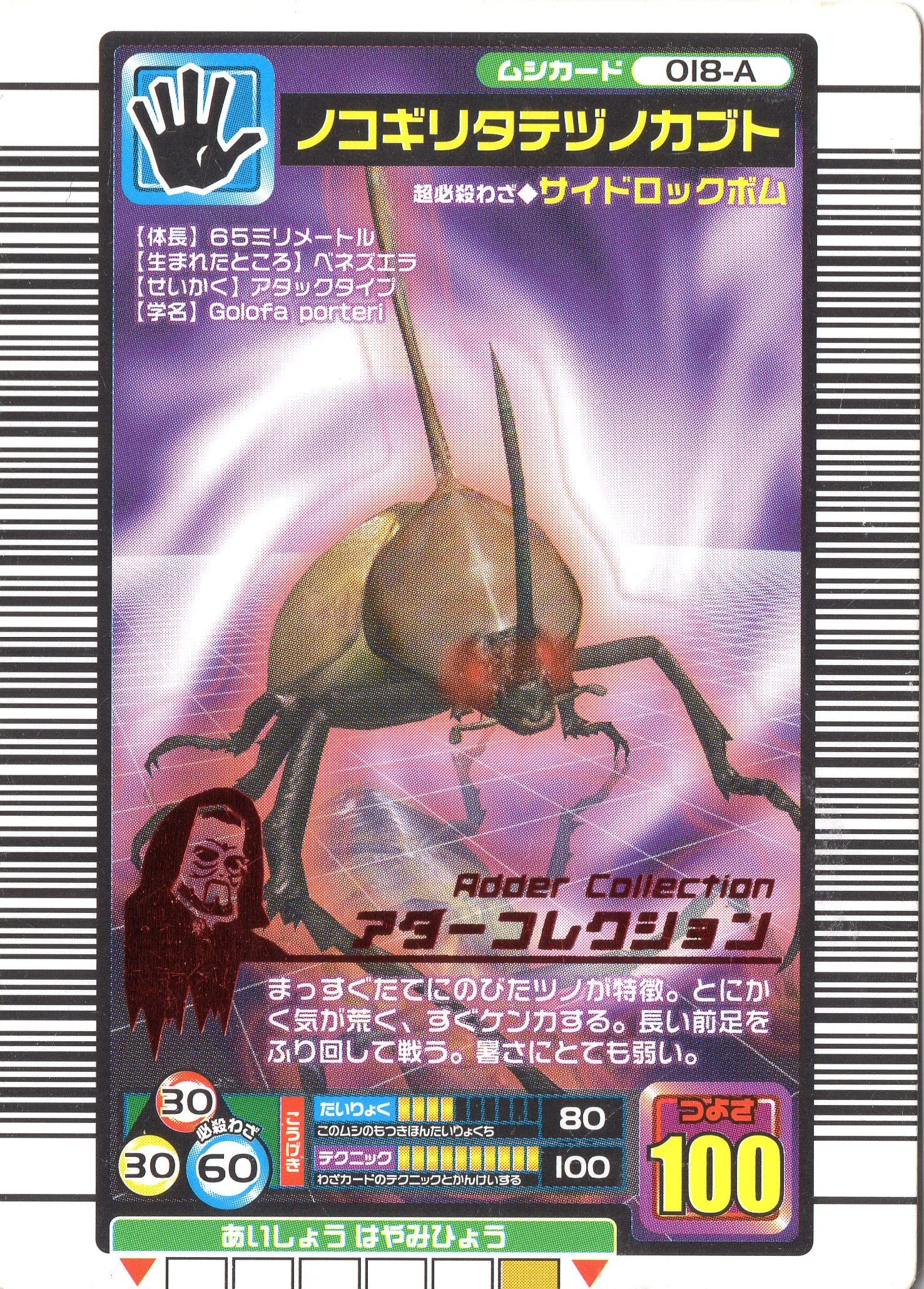 激レア/ムシキング ノコギリタテヅノカブト パラレル 018-P 2003 Amazon.co.jp: ムシキング MUSI-018A-2005FAP ノコギリタテヅノカブト
