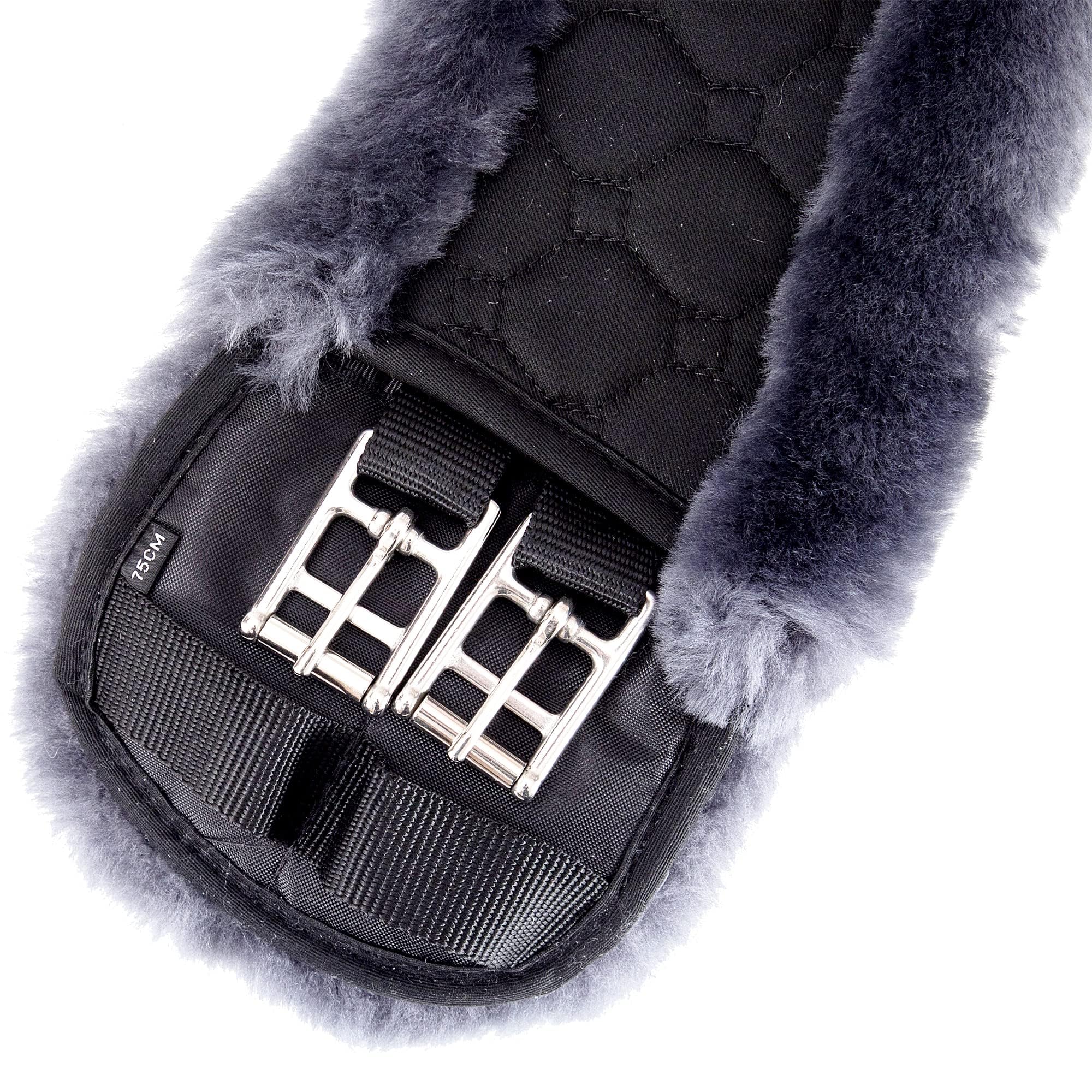 Merauno® Lambs wool Moon Girth, Short Dressage Girth, Made of Quality Merino Lambs wool, Special Anatomically Concave Shape - Image 4