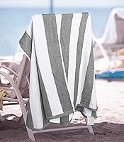 Vista 44 de Utopia Towels 4 Pack Cabana Stripe Beach Towel, 30 by 60 Inches, Oversized 100% Ring Spun Cotton Pool Towels, Highly Absorbent Quick Dry Bath Towels