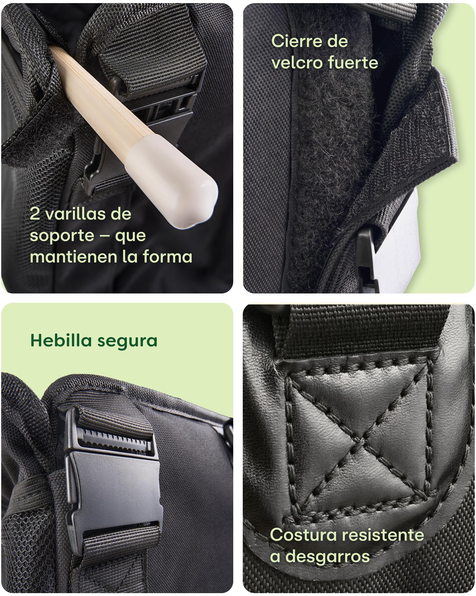 Knupis Asiento de Coche para Perro Grande – Repelente al Agua y Resistente a los Arañazos con 5 Bolsillos – 4 Correas de Fijación y Correa de Seguridad Acoplable – con Base Antideslizante