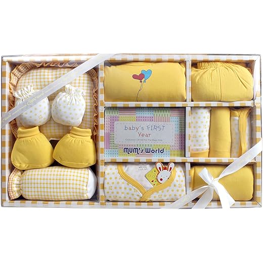 Newborn Baby Gift Set 11 pcs Yellow