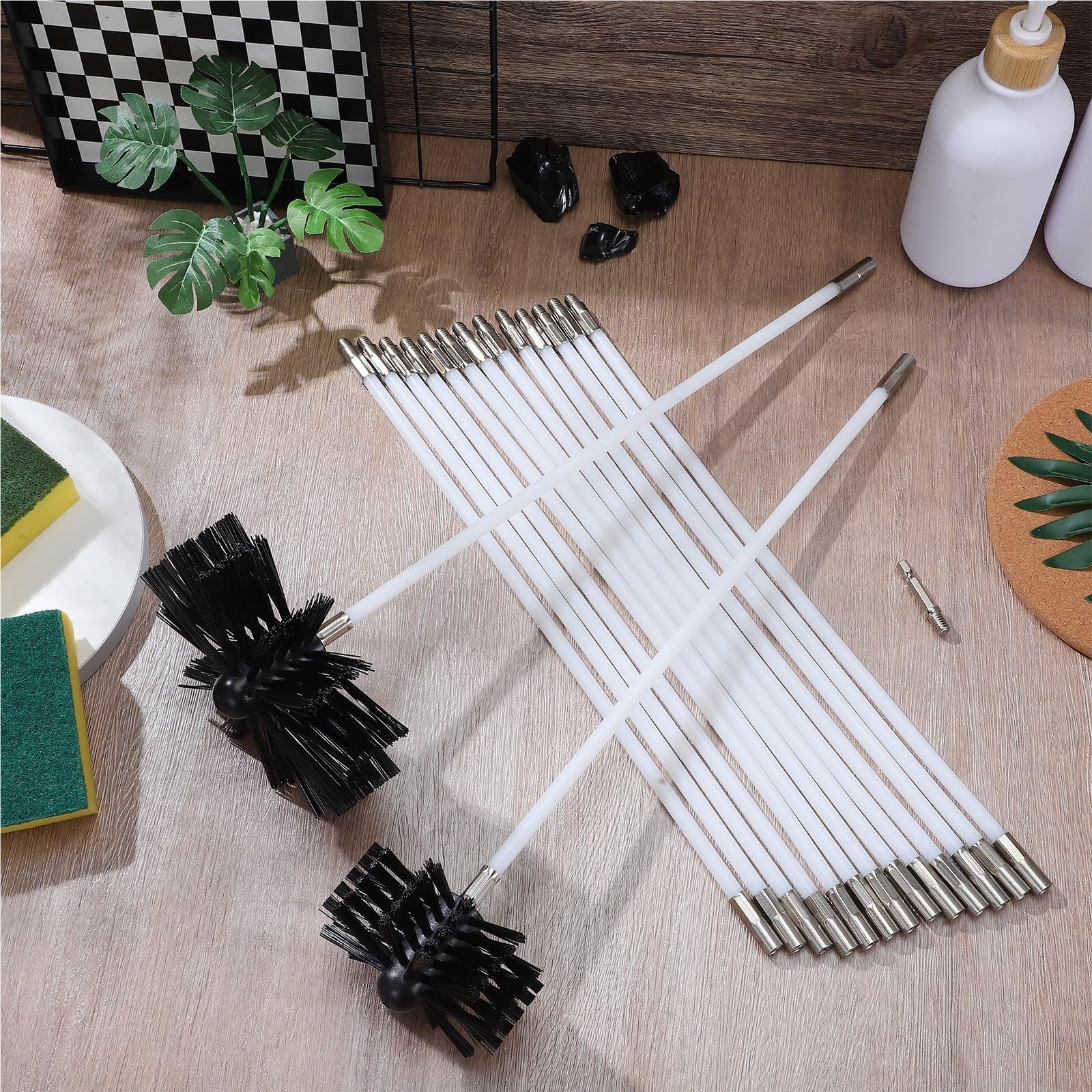 Scovolo Canna Fumaria 1 set di spazzole for la pulizia del camino