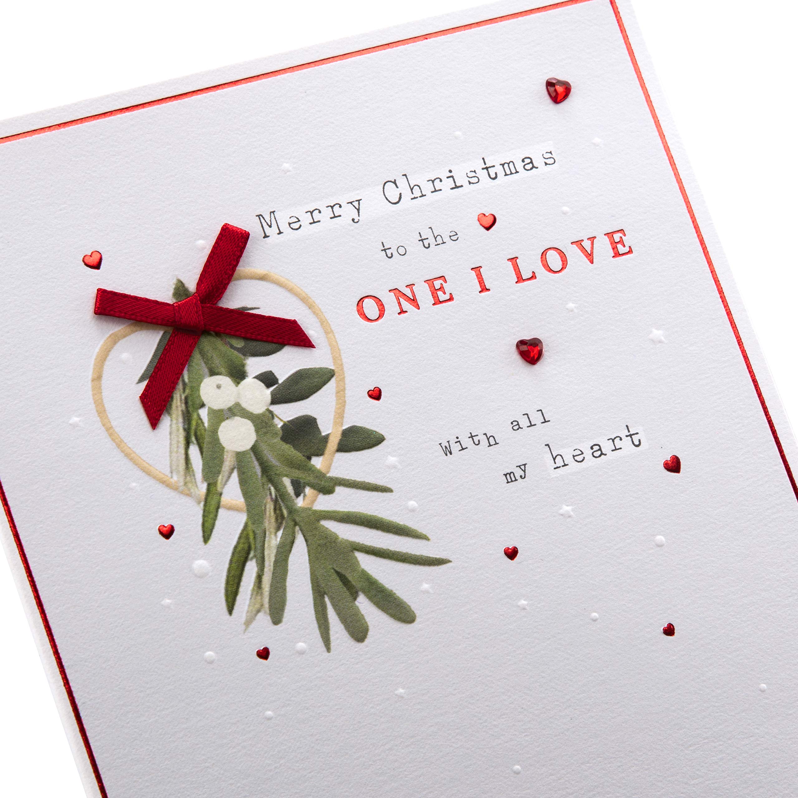 Christmas Card For The One I Love - Pop-Out 3D Design With Heartfelt M