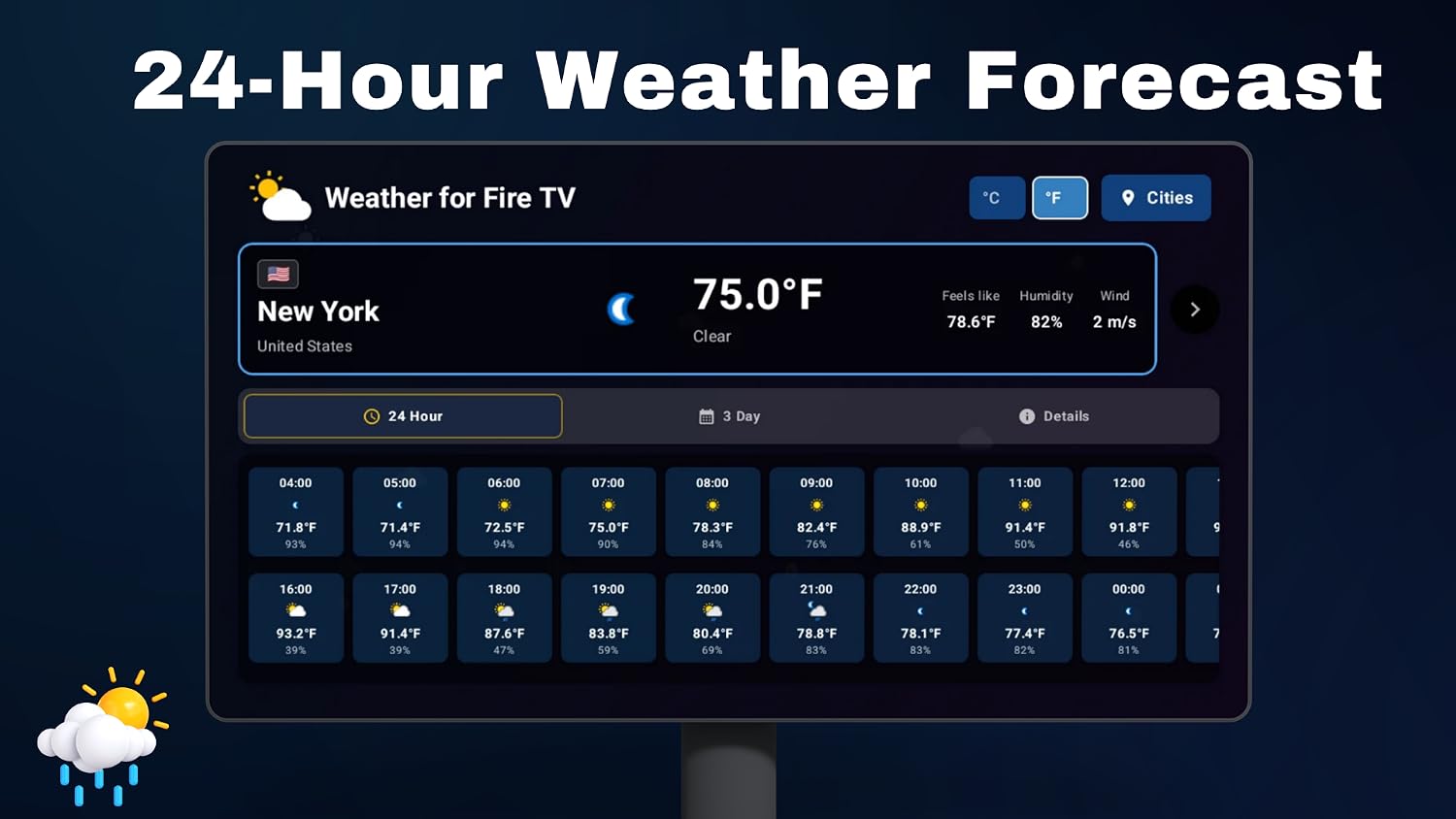 Wetter für Fire TV - Mise en situation et utilisation
