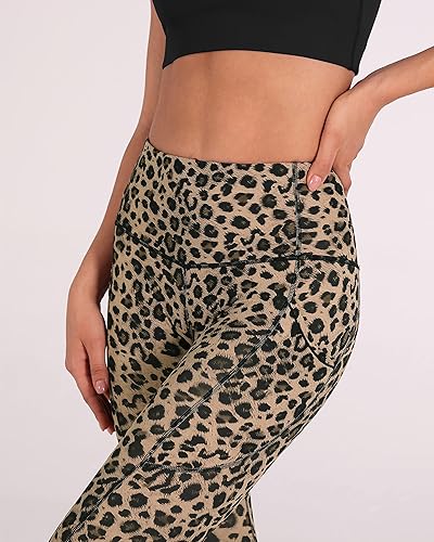 Miniatura 136 de ODODOS - Leggings tipo capri de mujer, no se traslucen y modelan el abdomen, con cintura alta y bolsillos; para hacer yoga, atletismo, ejercicio