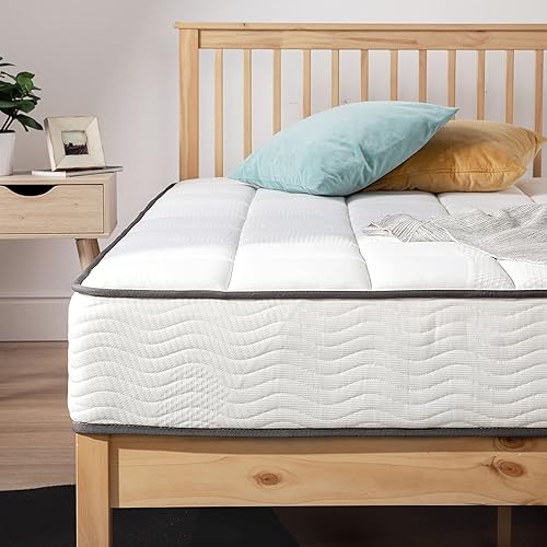 Miniatura 2 de Mellow Colchón clásico Bonnell Spring de 10 pulgadas, parte superior de espuma cómoda con base de resortes interiores, espuma certificada