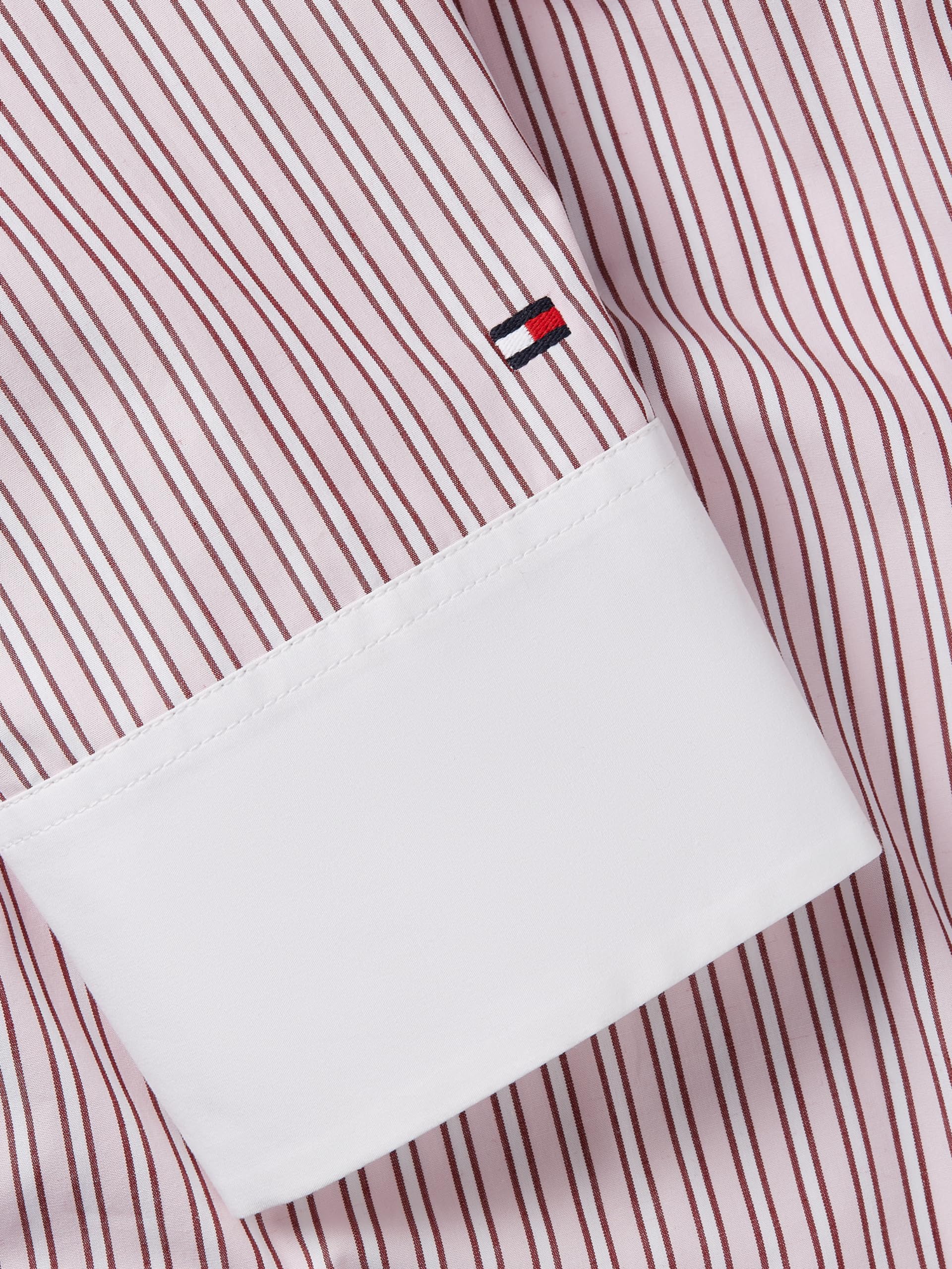 Tommy Hilfiger Donna Camicia Stripe Regular Shirt in Cotone