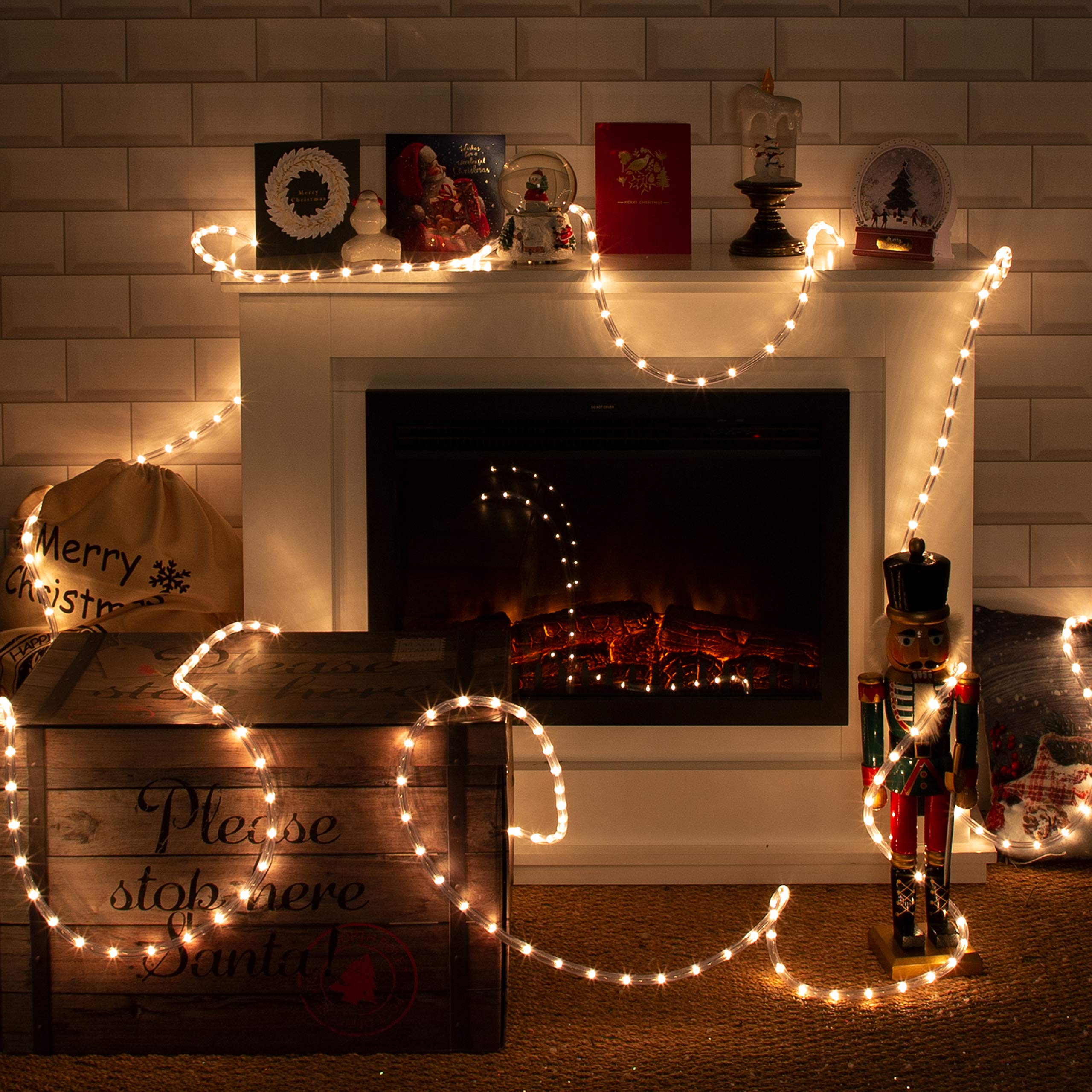The Christmas Workshop 77620 10m White Colour Rope Lights with Speed Control Unit/Indoor & Outdoor Christmas Lights/Christmas - Image 3