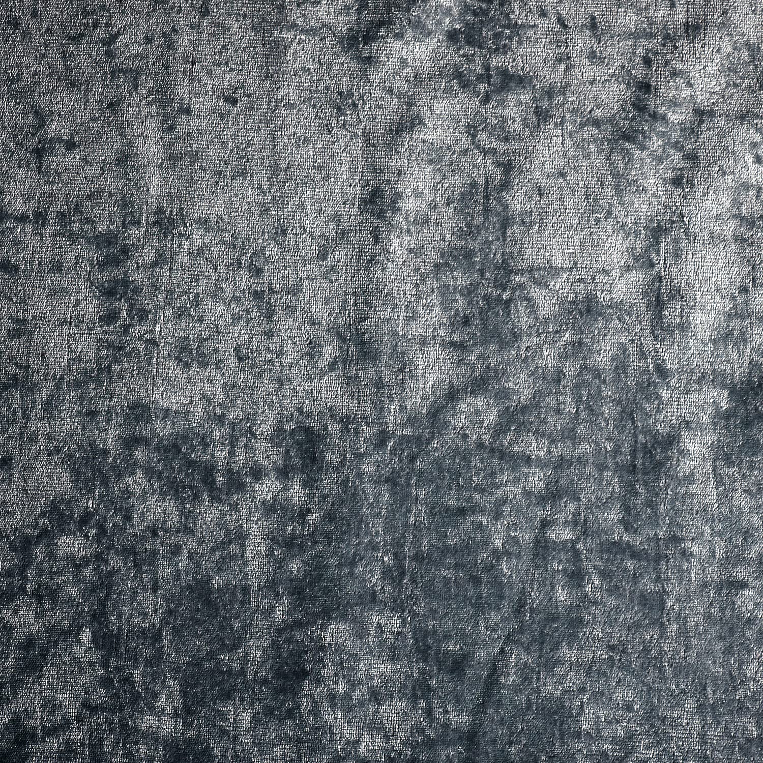 Home Direct Vorhänge, Gardinen aus zerknittertem Samt, Vorhang mit Ösen, ungefüttert, 2 x 245cm x 140cm(LxB), 1 Paar Blau Grau