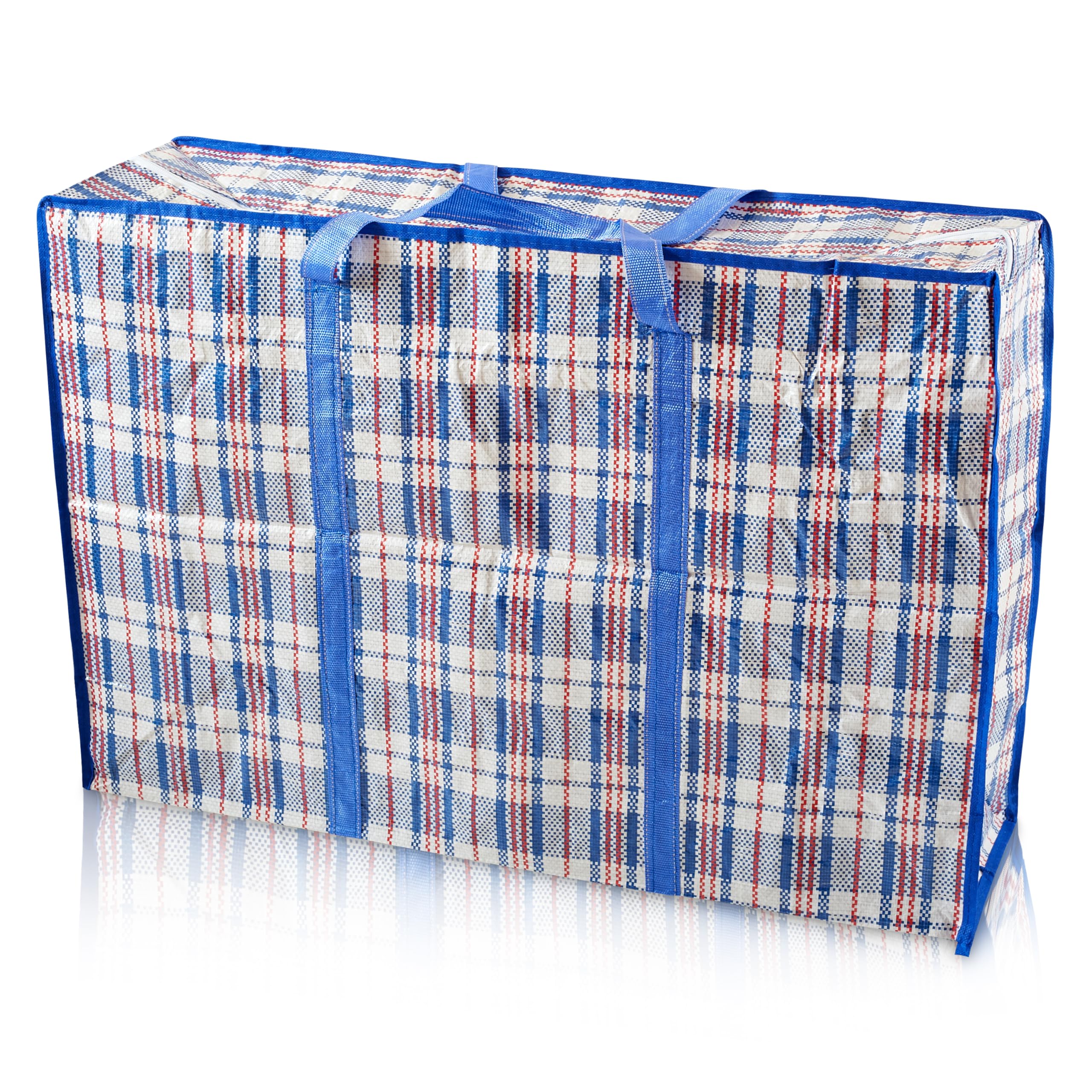 Start And Drive Ltd 1 Bag Blue S&D Laundry Bags Xxl Jumbo Laundry Bags, Heavy Duty Storage Bags Reusable Strong Zip Nylon Large Boxes For Moving House Clothing Toys & Wardrobe Storage (1 Bag Blue)