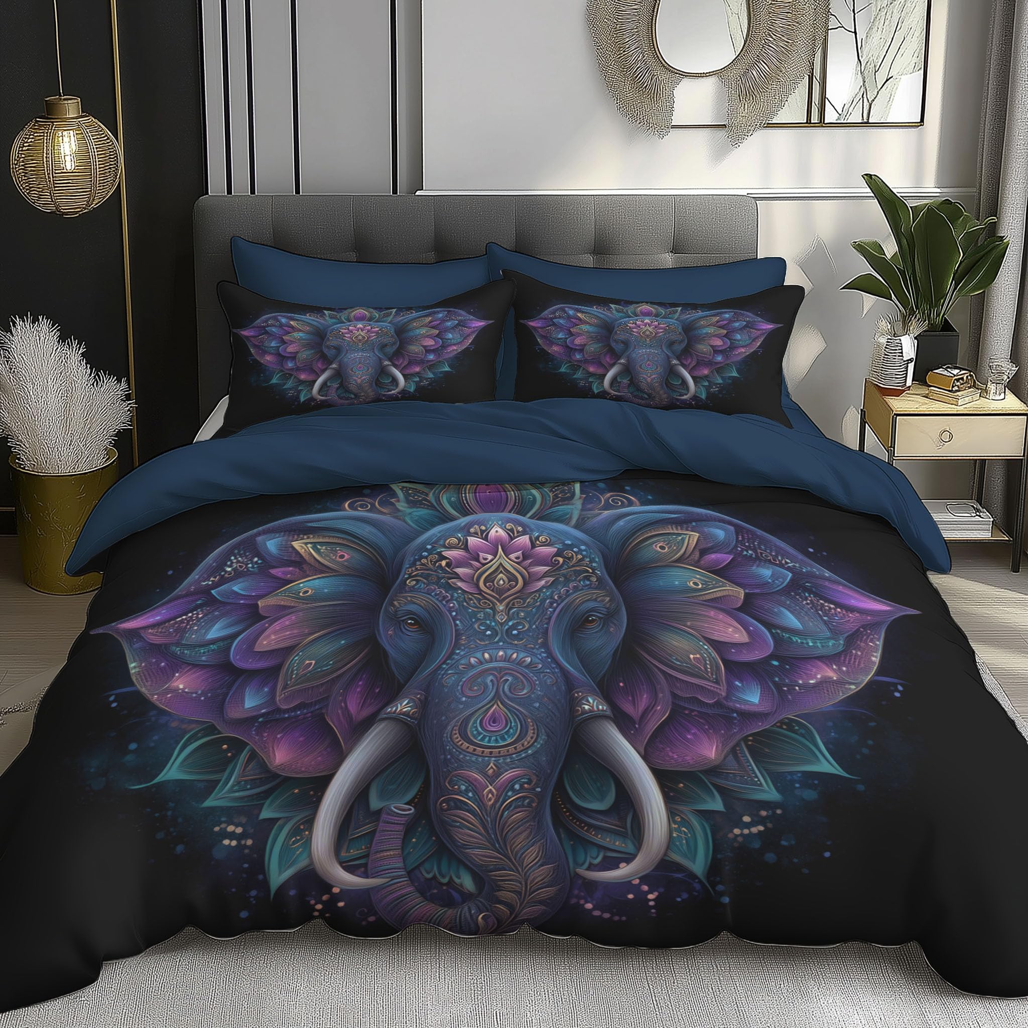 Housse de couette 140x200 anti-glisse avec fermeture éclair pour lit simple