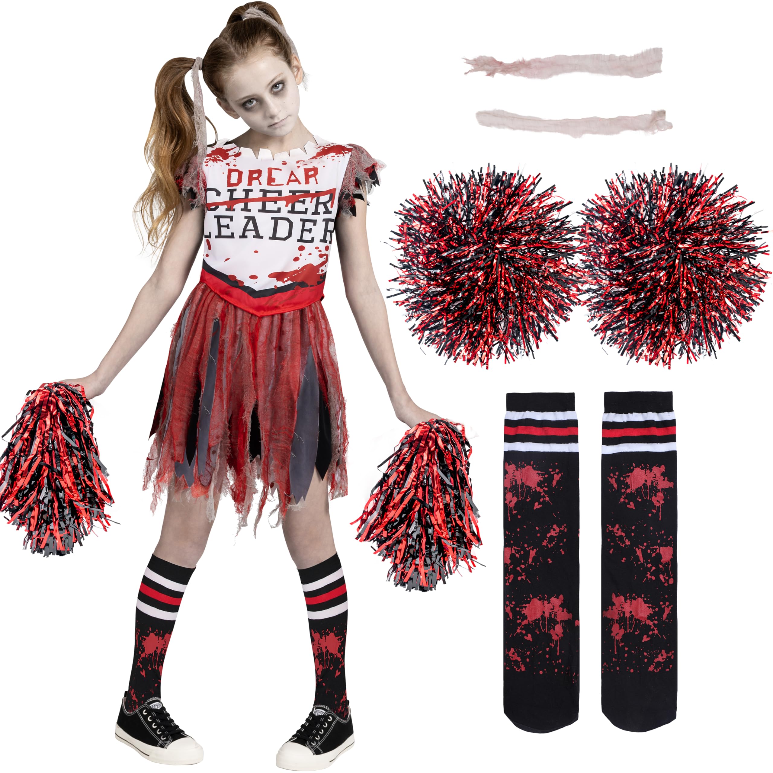 Spooktacular Creations Zombie Halloween Cheerleader Costume