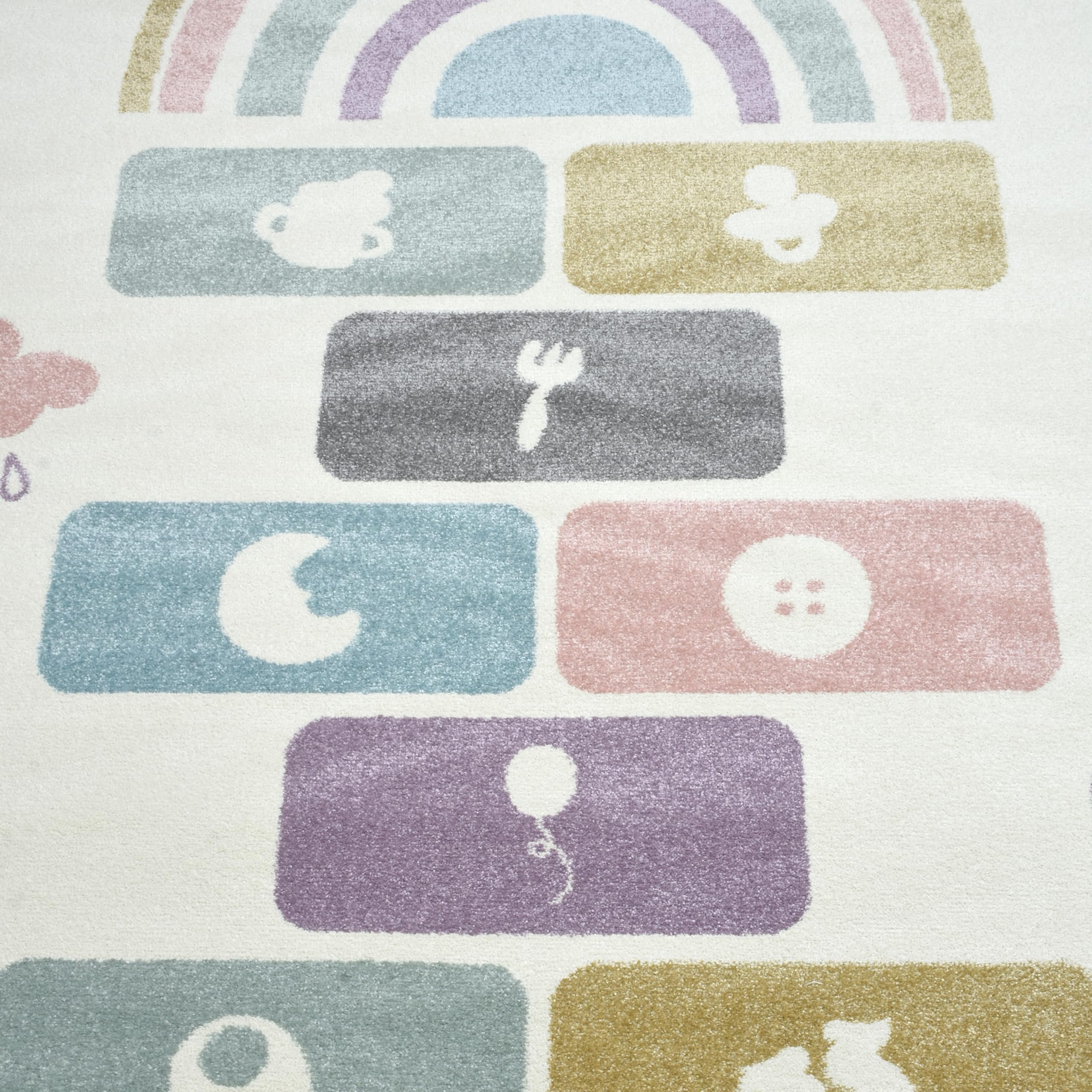 Tapis marelle doux pour enfants – Tapis anti-chute – Tapis de jeu pour garçons et filles – Design moderne, sans danger pour les tout-petits et la chambre de bébé (120 x 180 cm)