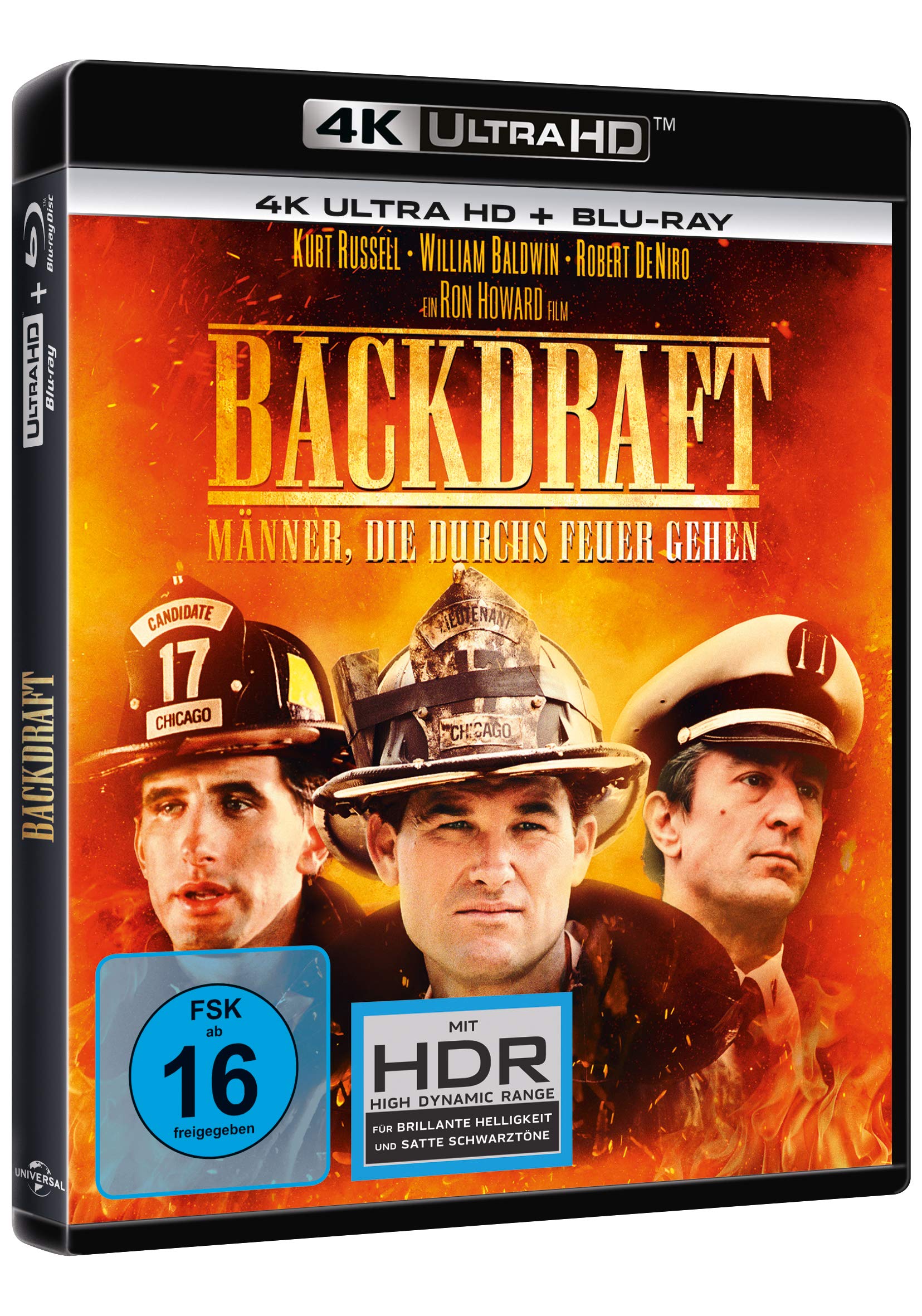 Backdraft - Männer, die durchs Feuer gehen (4K Ultra-HD) (+ Blu-ray 2D)