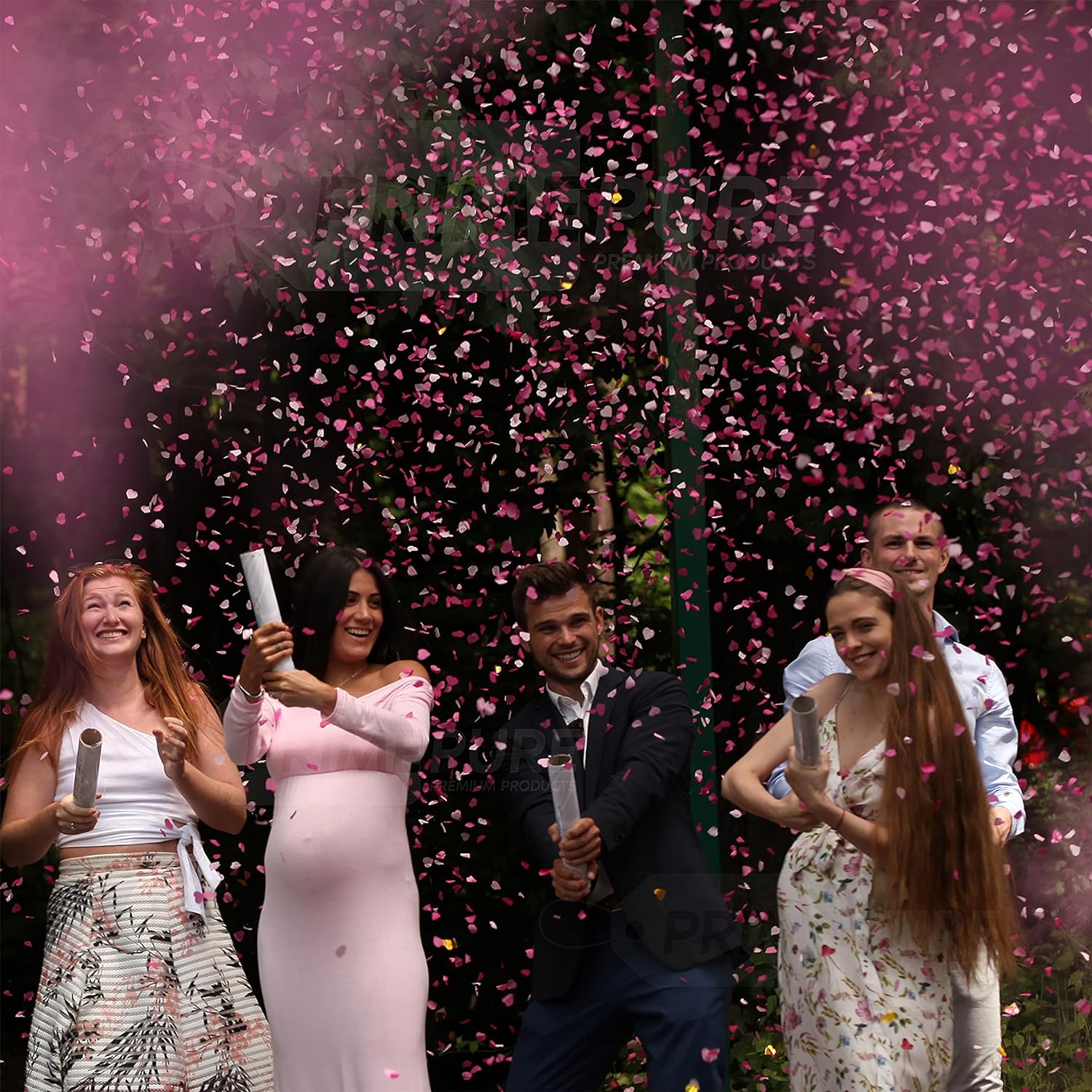 Pink & Blue Canon Confetti
