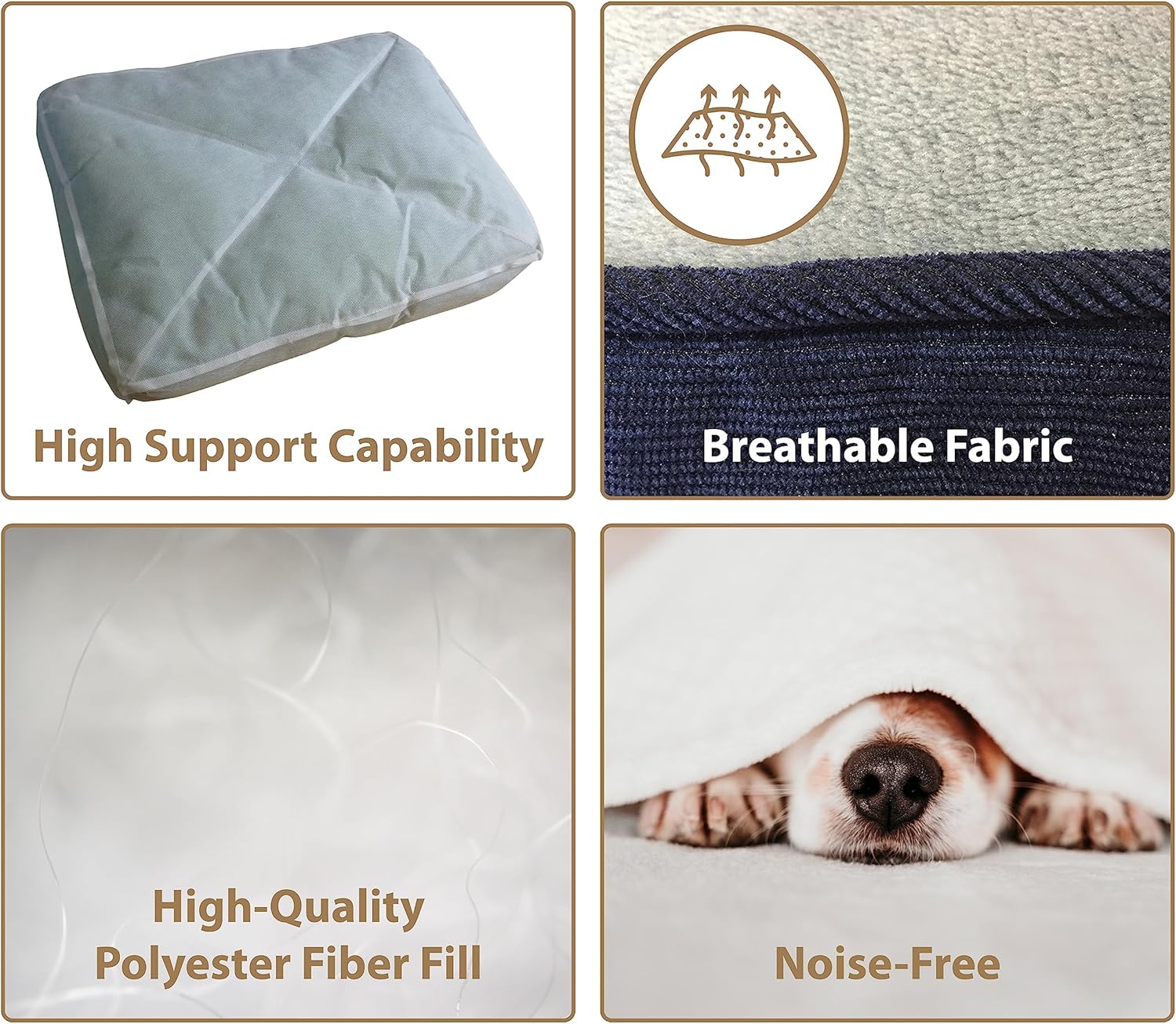 Ellie-Bo XL Dog Bed for 42-inch Dog Cage/Crate - Blue Corduroy/Grey FauxFur 5 91h9X+hq eL. AC SL1500