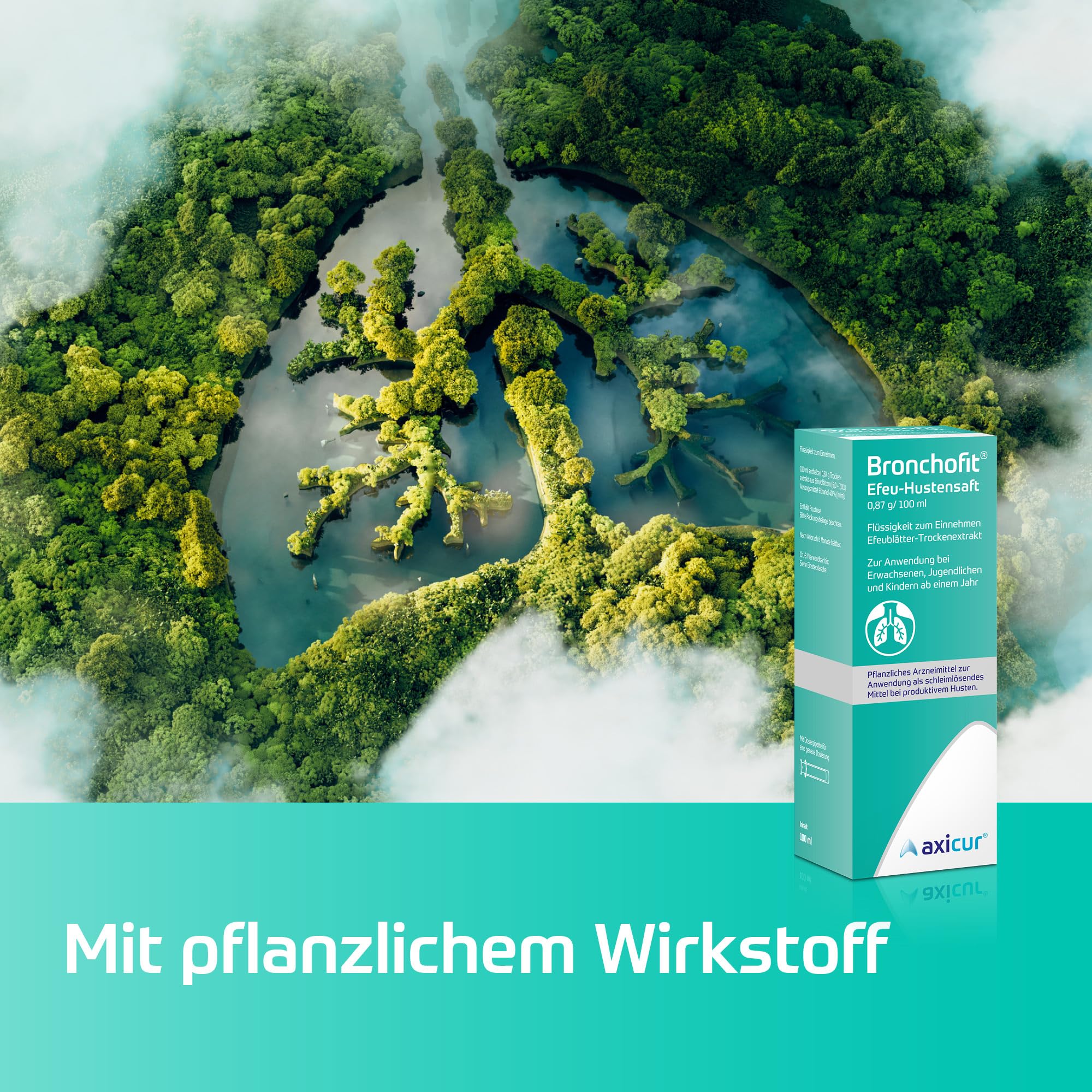Bronchofit Efeu-Hustensaft 0,87 g/ 100 ml, Flssigkeit zum Einnehmen,  pflanzliches Arzneimittel, lst den Hustenschleim und lindert den  Hustenreiz, ...