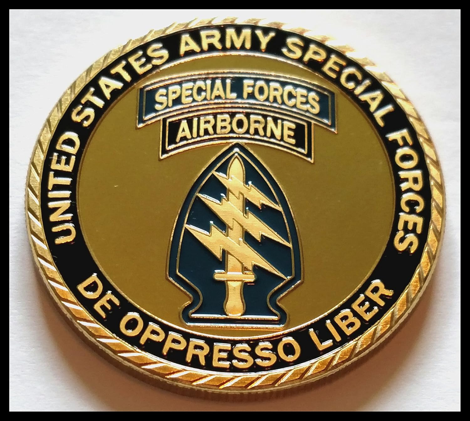 U.S. Army Special Forces de oppresso liber GP Coin 1071#