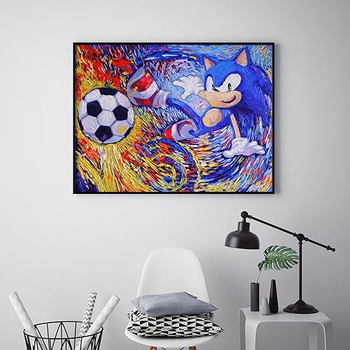 Miniatura 2 de Uhomate Pósteres de videojuegos Vincent Van Gogh Noche estrellada pósteres para el hogar, lienzo para pared, decoración de guardería, sala de estar,