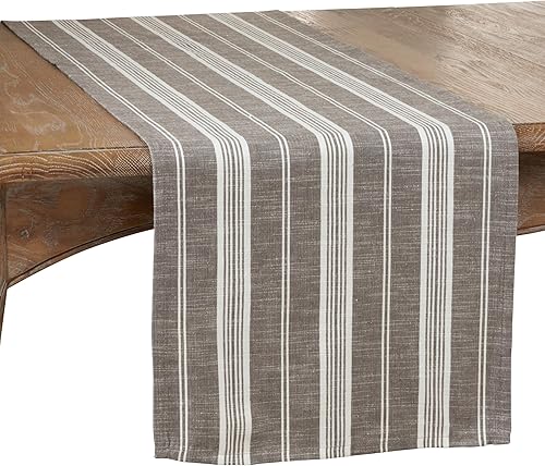 Miniatura 3 de Camino de mesa de algodón a rayas