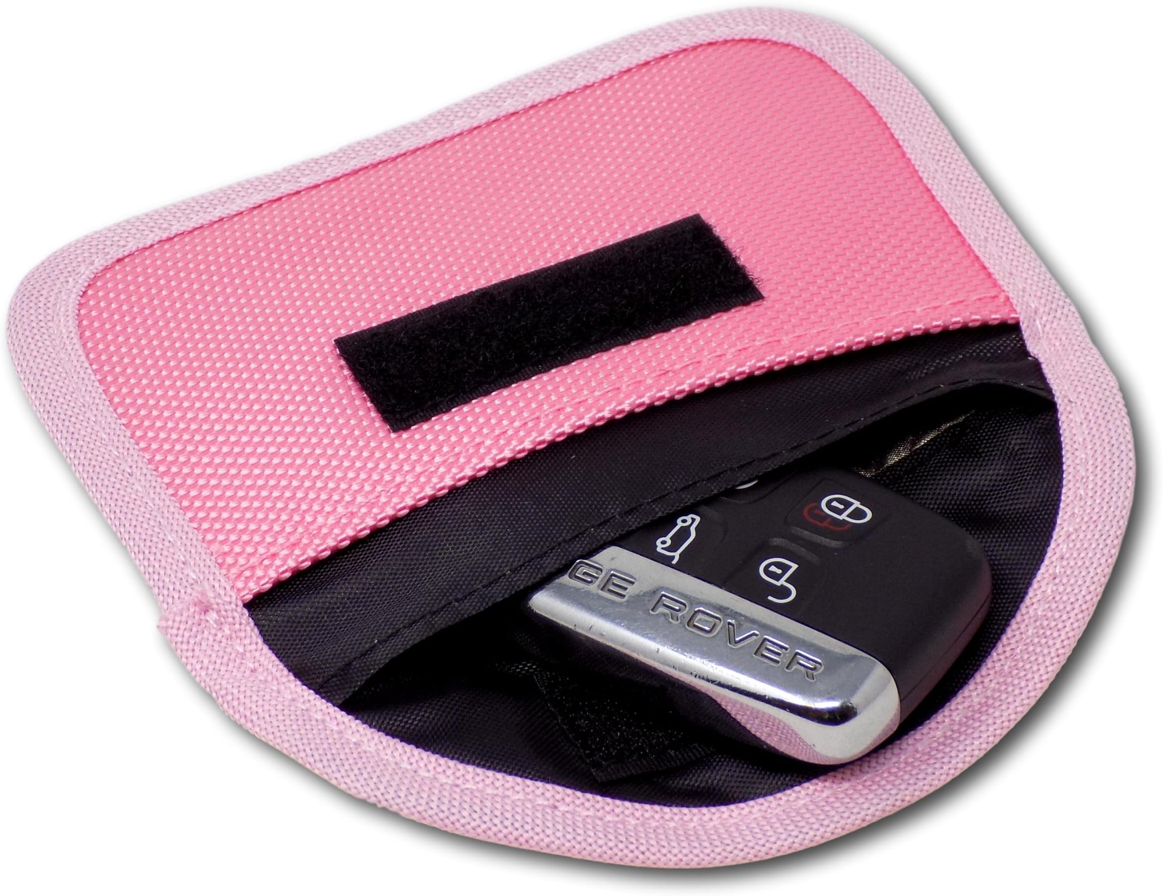 Minder Signal Blocker - Jamming Case/RFID Blocking Pouch for Keyless Entry Car Keys & Mobile Phones - Faraday Bag Protection - Security against Relay Crime (Baby Pink, 105mm x 64mm (Internal))
