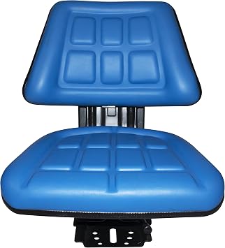 BLUE TRAC SEATS BRAND TRIBACK STYLE UNIVERSAL TRACTOR SUSPENSION SEAT WITH TILT FITS FORD/NEW HOLLAND 4000 4100 4110 4330 4600 4610  - Delivers in 1-4 Business days