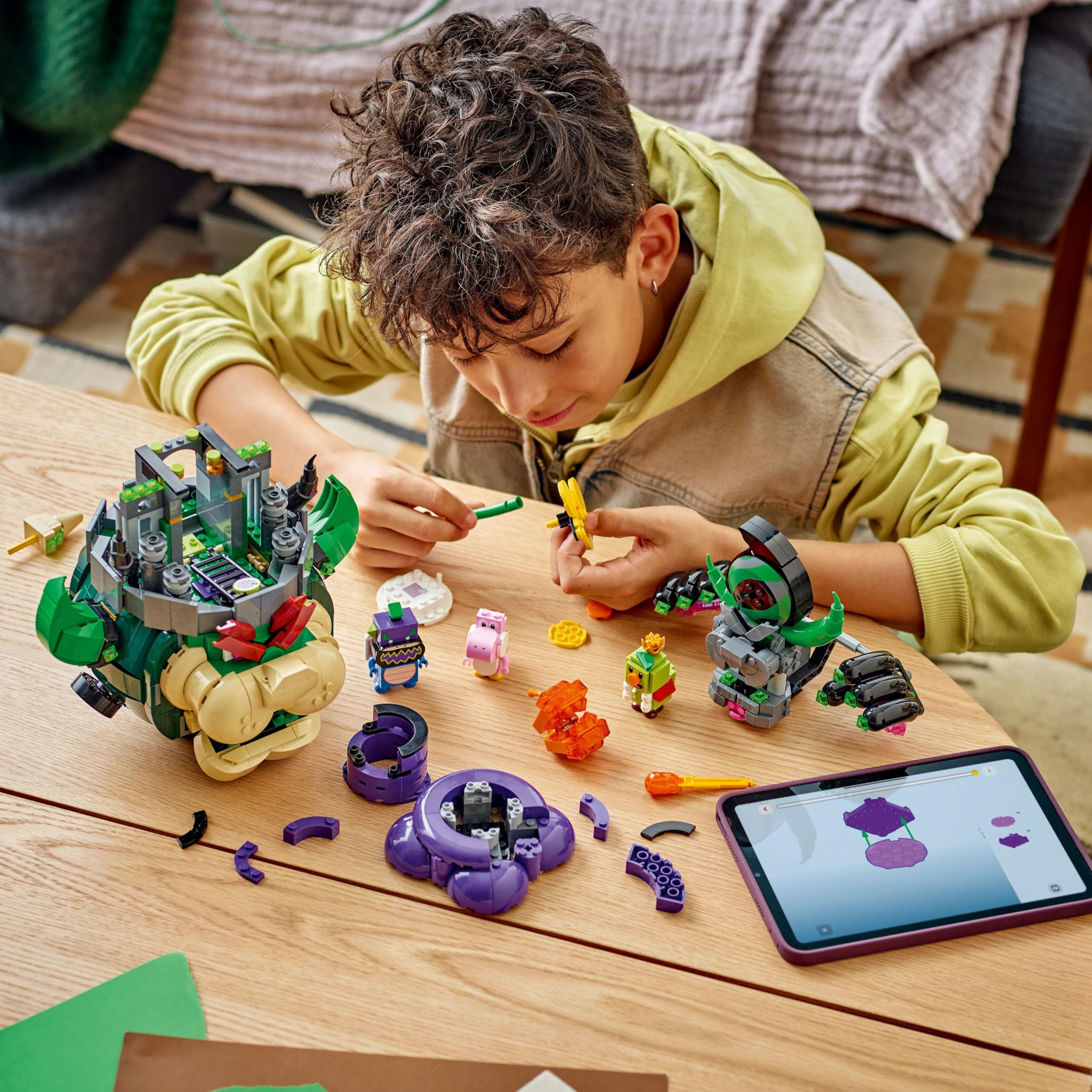 LEGO Super Mario Prince Florian i Castle Bowser 72042 | Zamek Bowsera, zestaw klocków dla dzieci, prezent dla fana Mario, interaktywna zabawka dla 9-latka, 1251 elementów