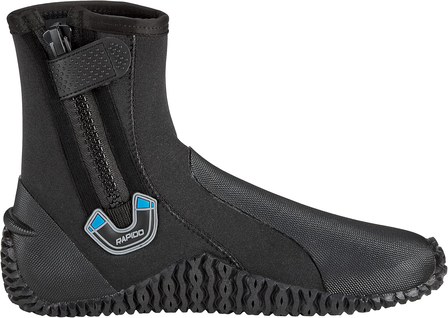 Phantom Aquatics Rapido Boutique Collection Wise 5mm Neoprene Wetsuit Zipper Dive Boot, Great Scuba Diving Snorkeling Surf Boots | Anti-Slip Rubber Sole Booties for Men and Women : Sports & Outdoors