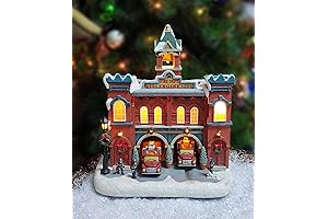 Warm Firehouse Nostalgia in Moments In Time Christmas Village