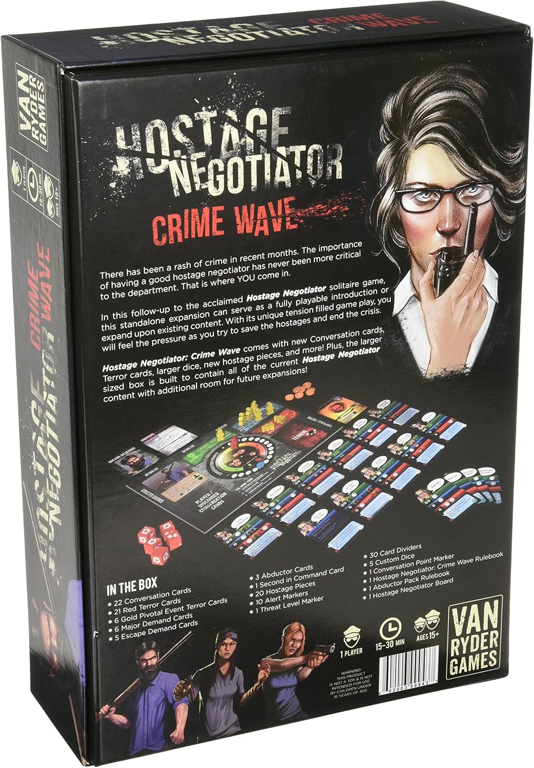 Van Ryder Games Hostage Negotiator Crime Wave Board Games