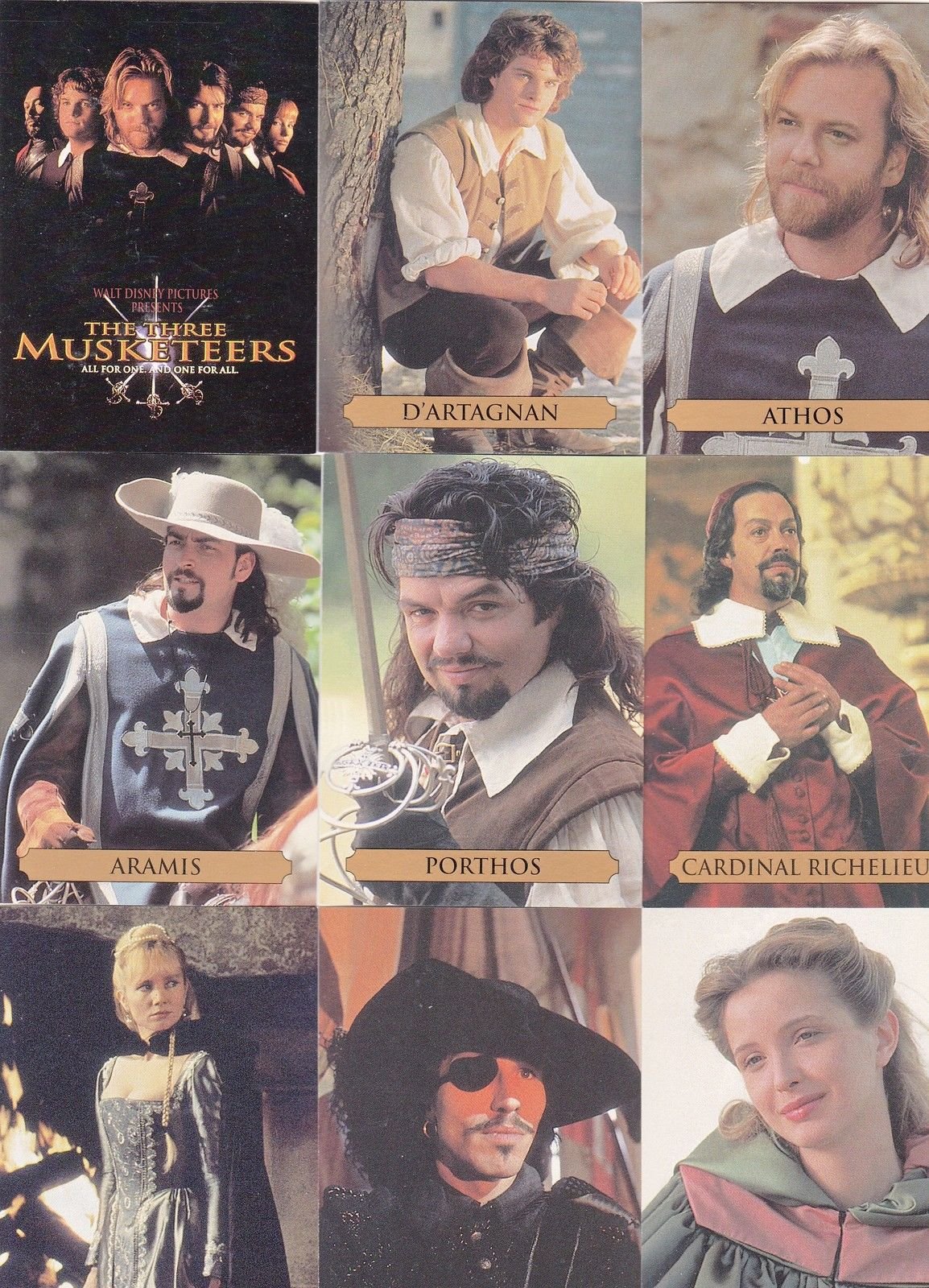 Amazon.com: 3 THREE MUSKETEERS MOVIE 1993 SKYBOX COMPLETE BASE