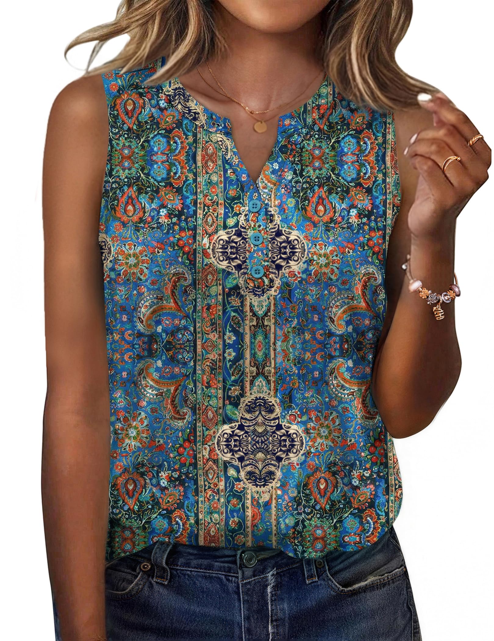 Womens Tank Tops 2026 Loose V Neck Spring Summer Tops Business Dressy Sleeveless Shirts