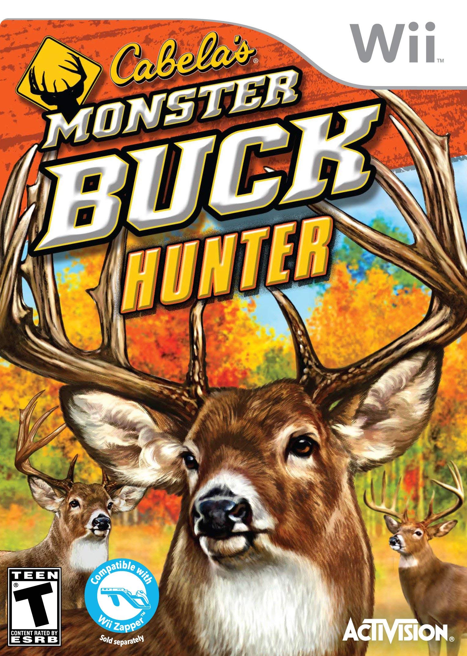 Cabela's Monster Buck Hunter - Software Only - Nintendo Wii - Hunters & Anglers - Trophy Season Hunting - Wii Remote Com 