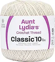 Red Heart Linha de crochê clássica, pacote com 1, branco antigo, 300 m