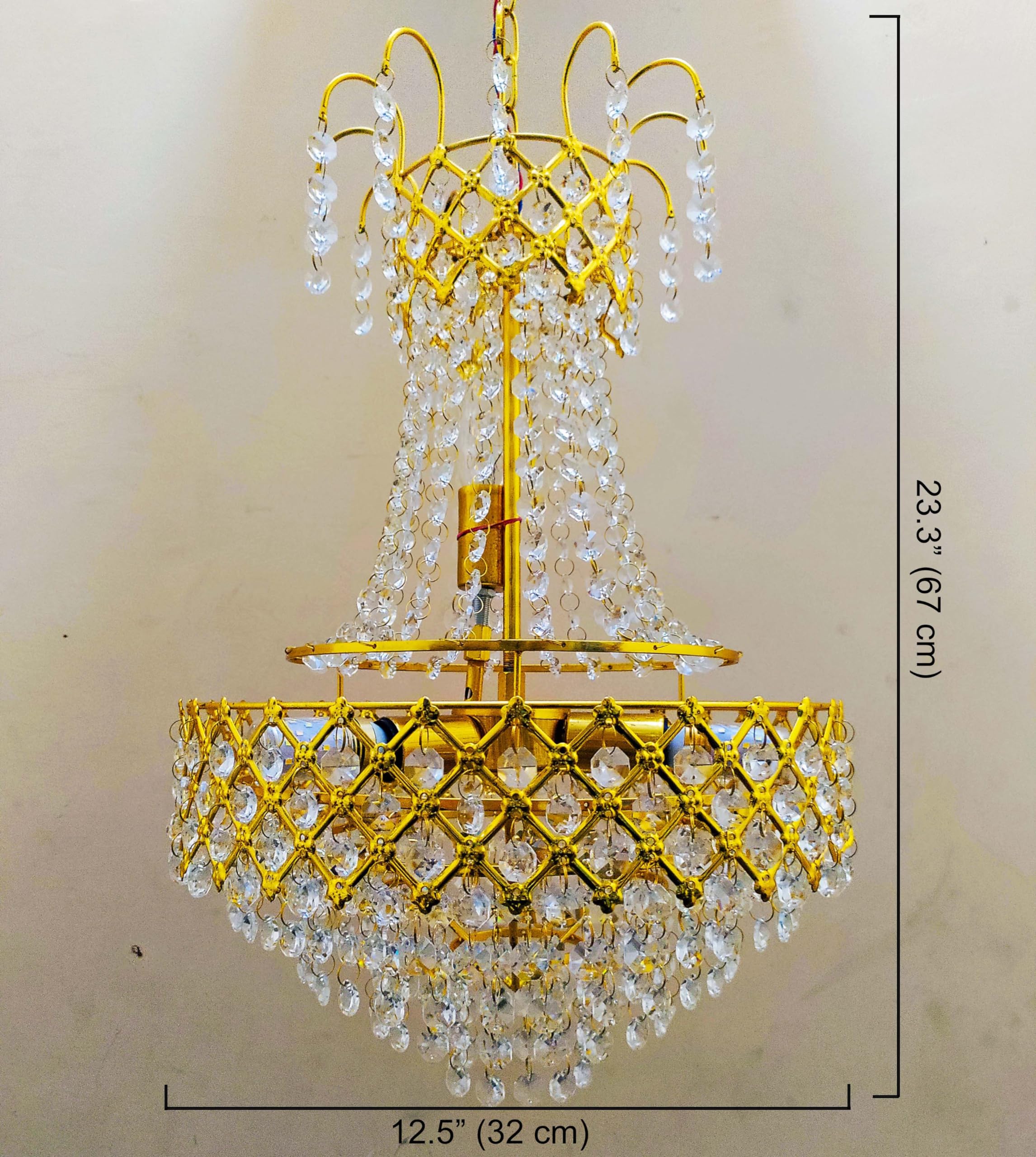 Crystal Chandelier - Golden Elegance FREE SHIPPING -5
