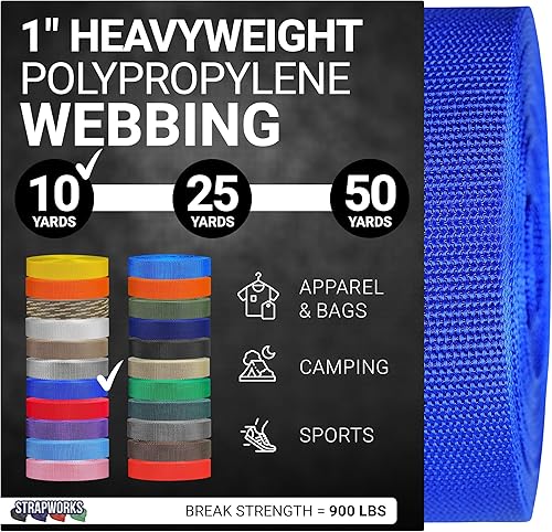 Vista 57 de Strapworks Correas de polipropileno pesado: correas de polietileno resistentes para reparación de equipos de bricolaje al aire libre Negro