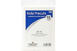 Design Works Crafts Aida 18 Count White 20x30