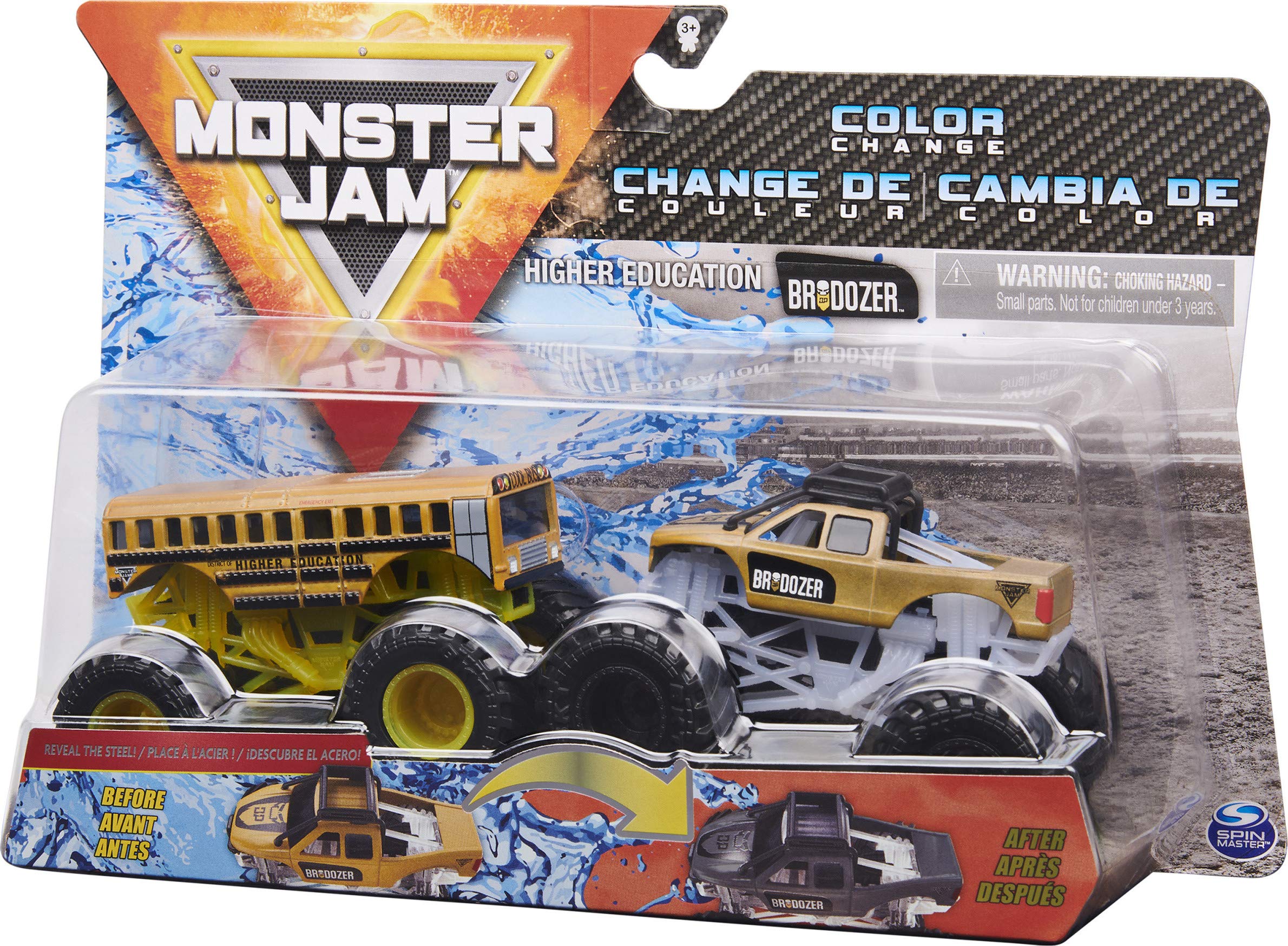 Monster Jam Official Higher Education Vs Brodozer Colour Changing