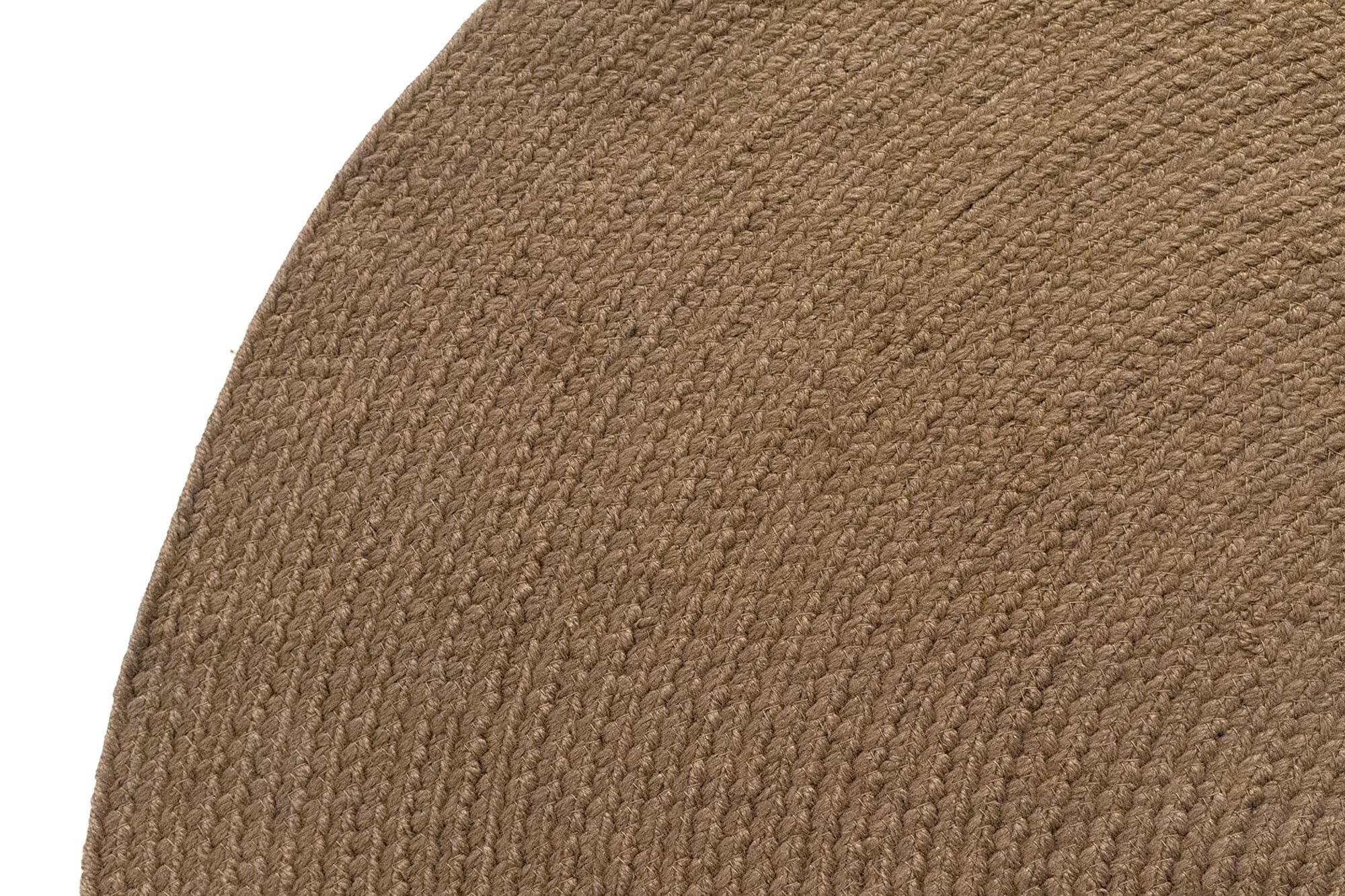 HAMID Tapis Nansa Intérieur/Extérieur en Pet Recyclé – Lavable et Imperméable – Écologique & Durable – Idéal pour Terrasse, Jardin ou Salon (120x120cm, Marron)