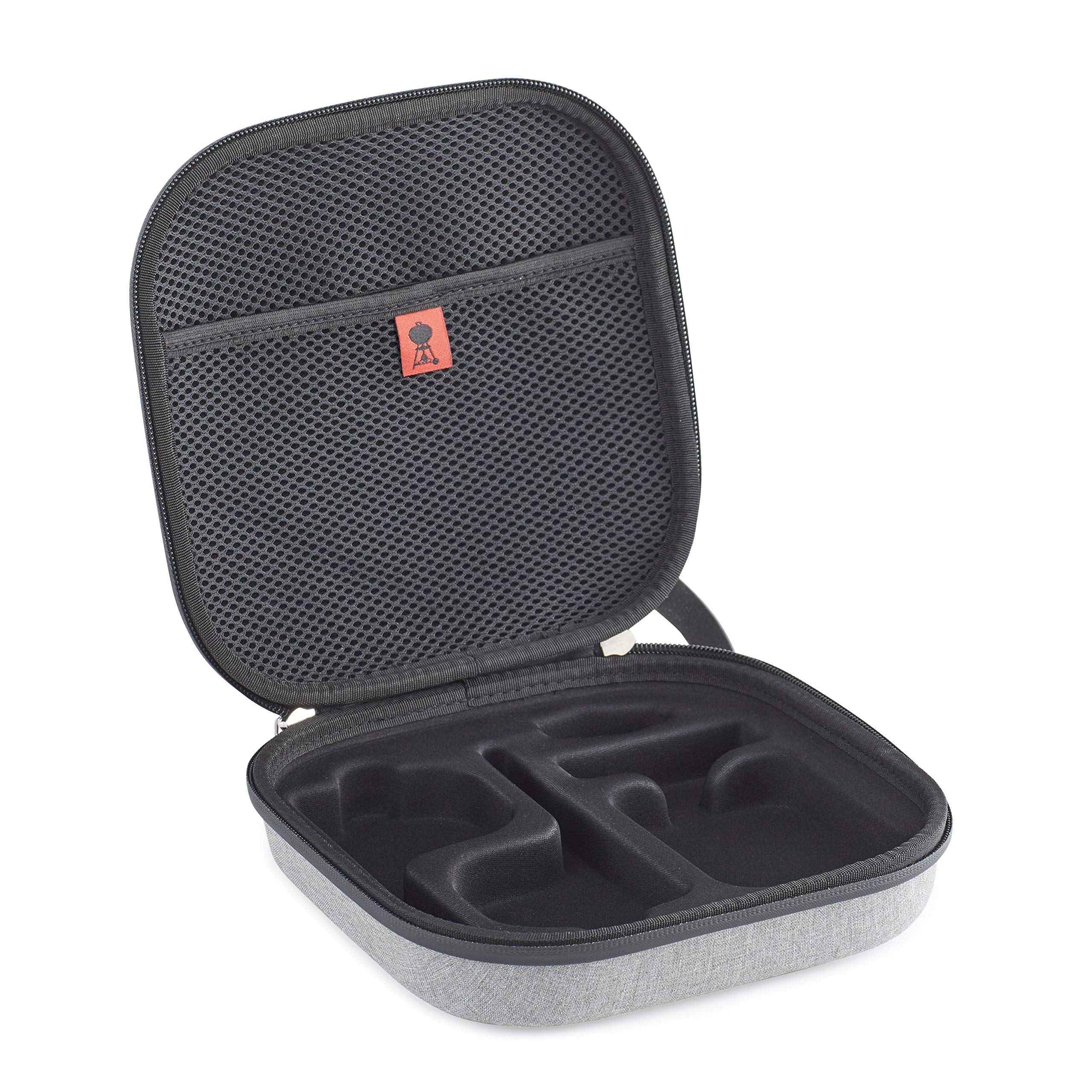Weber Torba na przechowywanie i transport termometru Weber Connect Smart Grilling Hub, pokrowiec ochronny wyściełany pianką i podzielony, miejsce na Hub + 4 termometry do mięsa - Szary (3251)