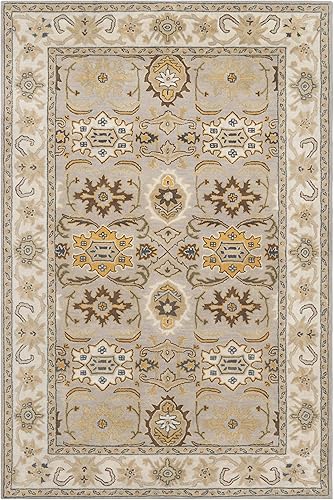 Miniatura 3 de SAFAVIEH Heritage Collection - Alfombra de área de 8 pies 3 pulgadas x 11 pies, gris claro y gris, hecha a mano de lana oriental tradicional, ideal