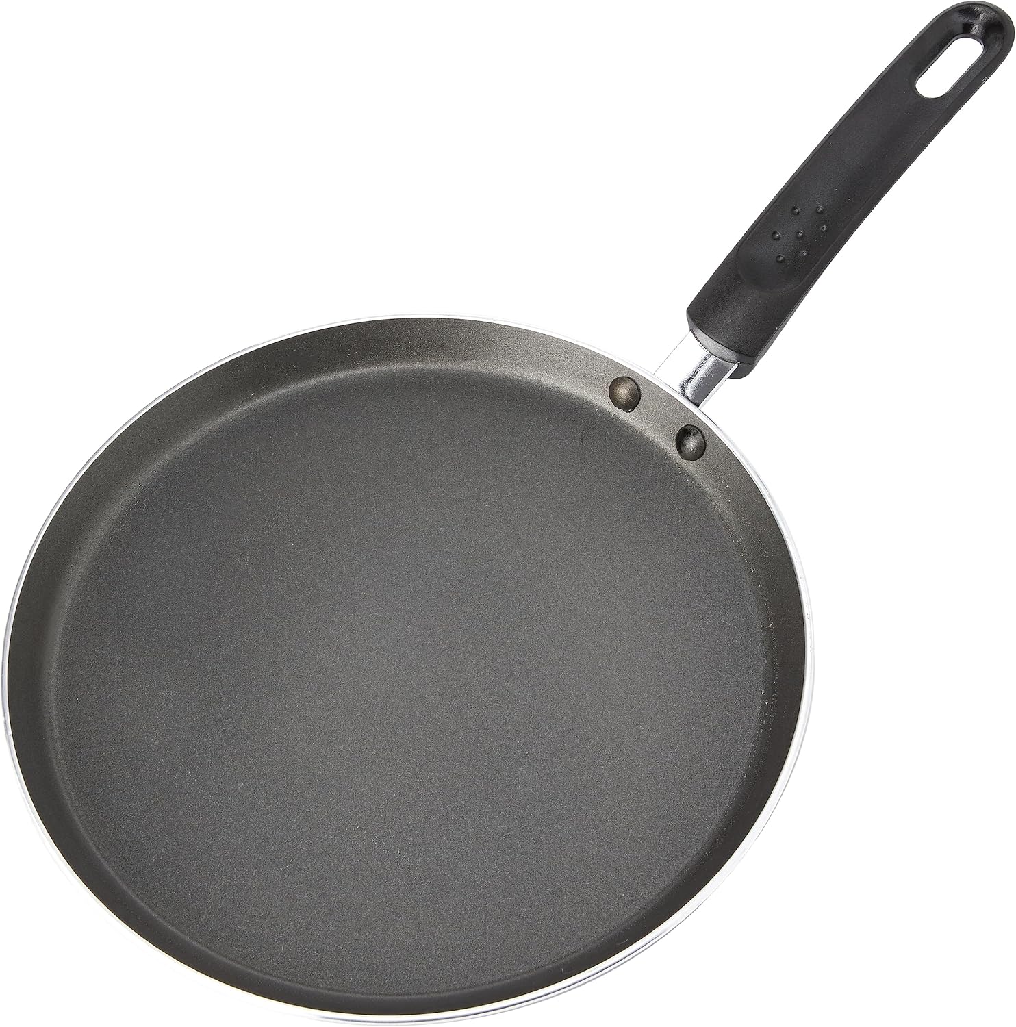 KitchenCraft Non Stick Pancake Pan with Printed Recipe, Aluminium, 24 cm
