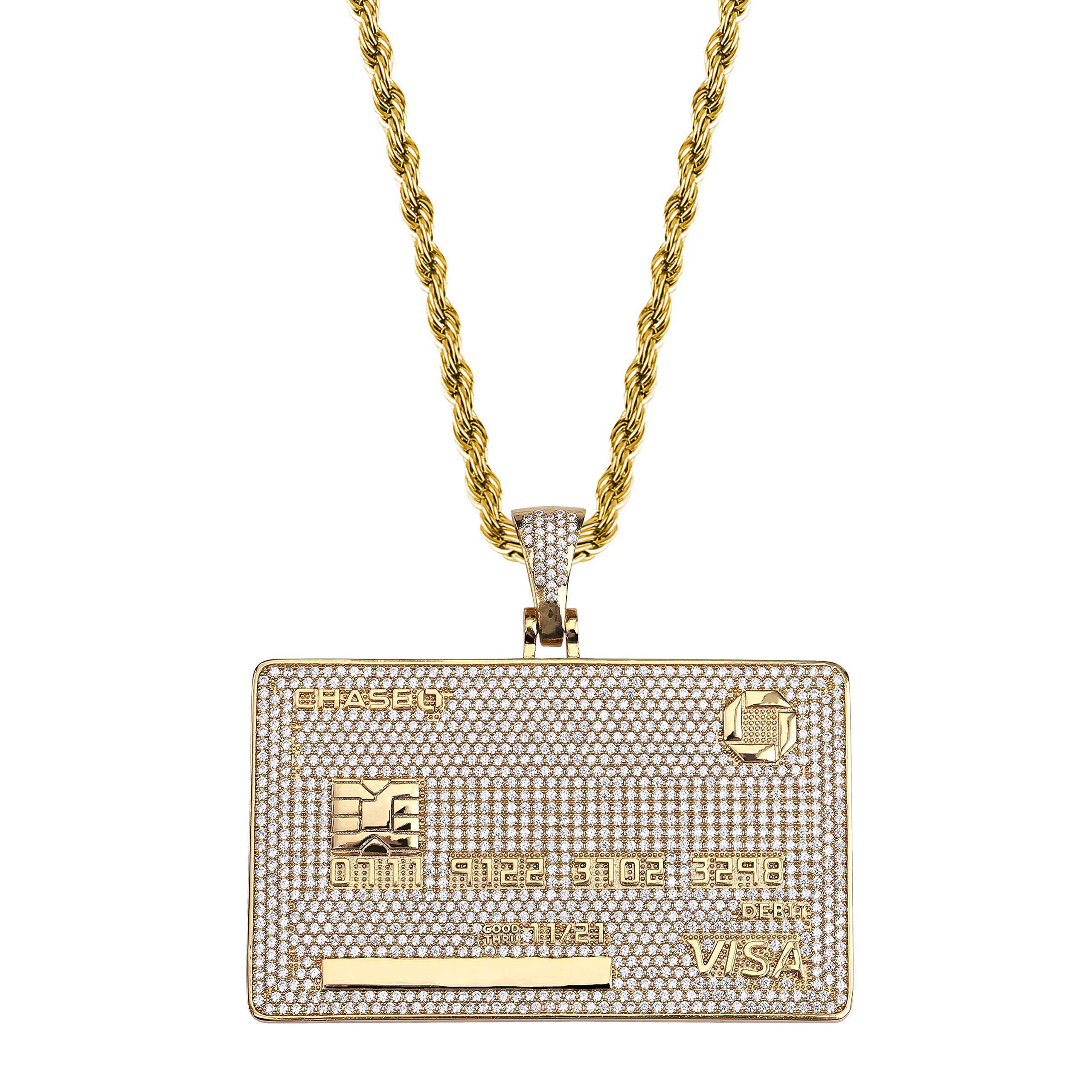 Card Pendant Necklace Personalized 