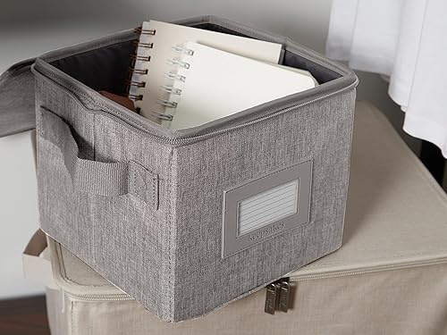 Miniatura 6 de Covermates Keepsakes - Caja de almacenamiento con cremallera superior - Poliéster resistente - Asas reforzadas - Diseño apilable - Almacenamiento