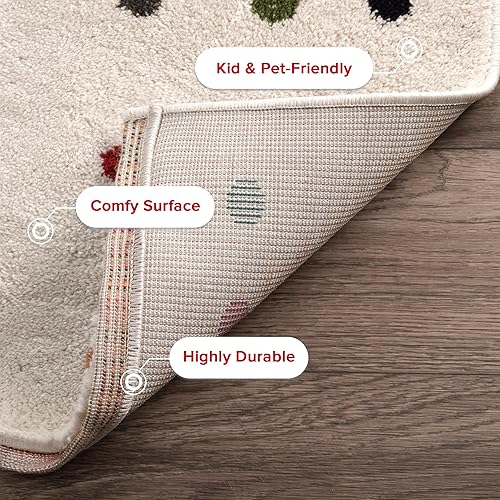 Miniatura 3 de nuLOOM Dorie - Alfombra con diseño de lunares, 8 x 10 pulgadas, multicolor