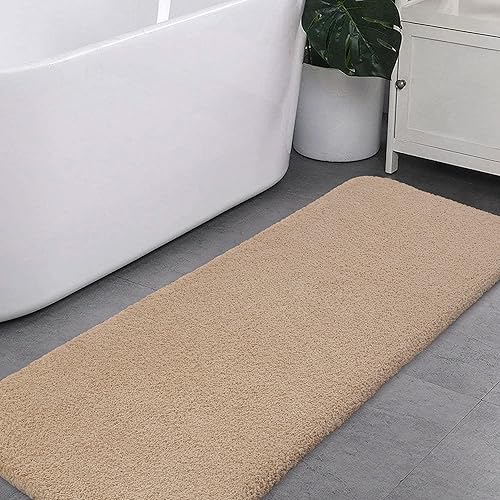 Miniatura 31 de VANZAVANZU Alfombras de Baño Antideslizantes Ultra Suaves Absorbentes de Microfibra Esponjosas Gruesas Alfombras de Baño Lavables a Máquina Gris